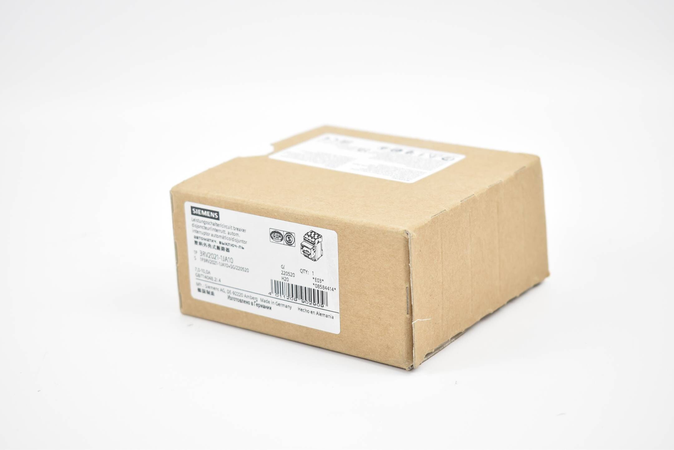 Siemens Leistungsschalter Bg S0 3RV2 021-1JA10 ( 3RV2021-1JA10 )