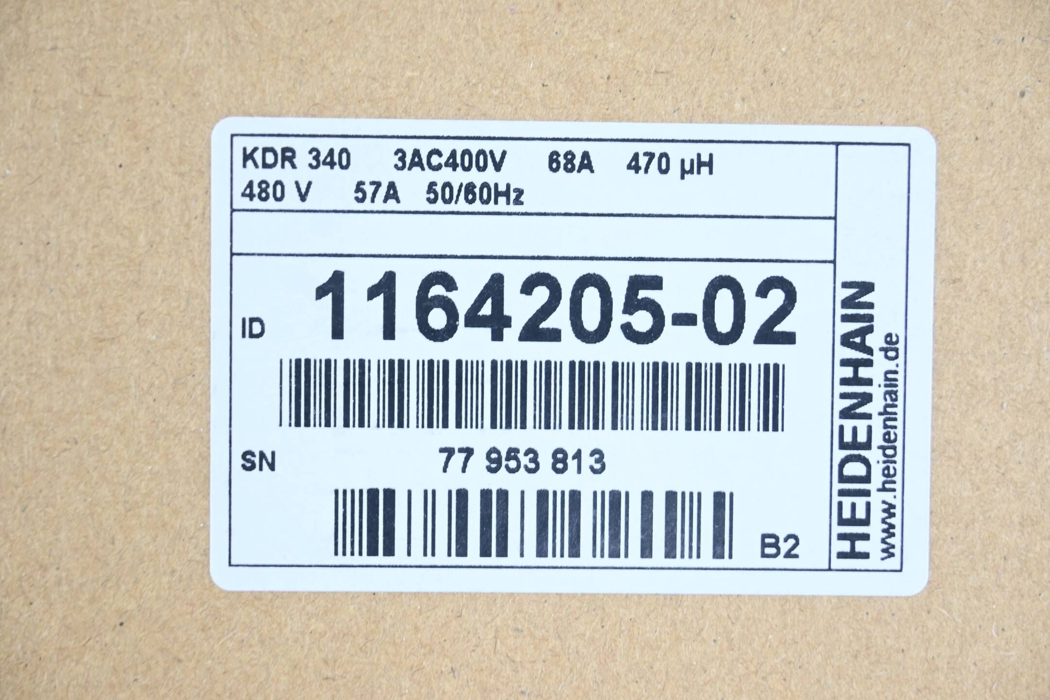 Heidenhain Kommutierungsdrossel KDR 340 ( 1164205-02 ) Ver. B2