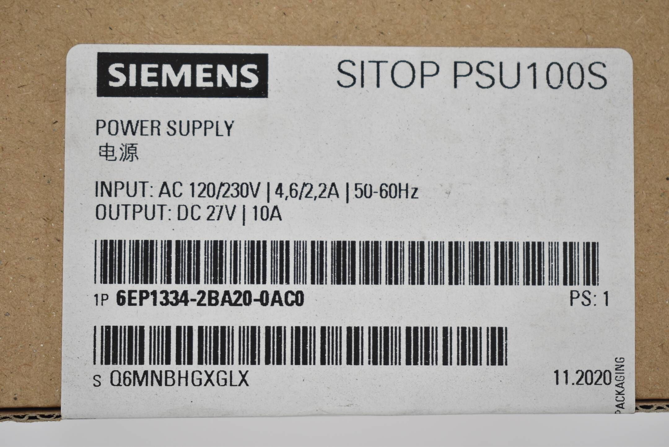 Siemens Sitop PSU100S 6EP1334-2BA20-0AC0 ( 6EP1 334-2BA20-0AC0 )
