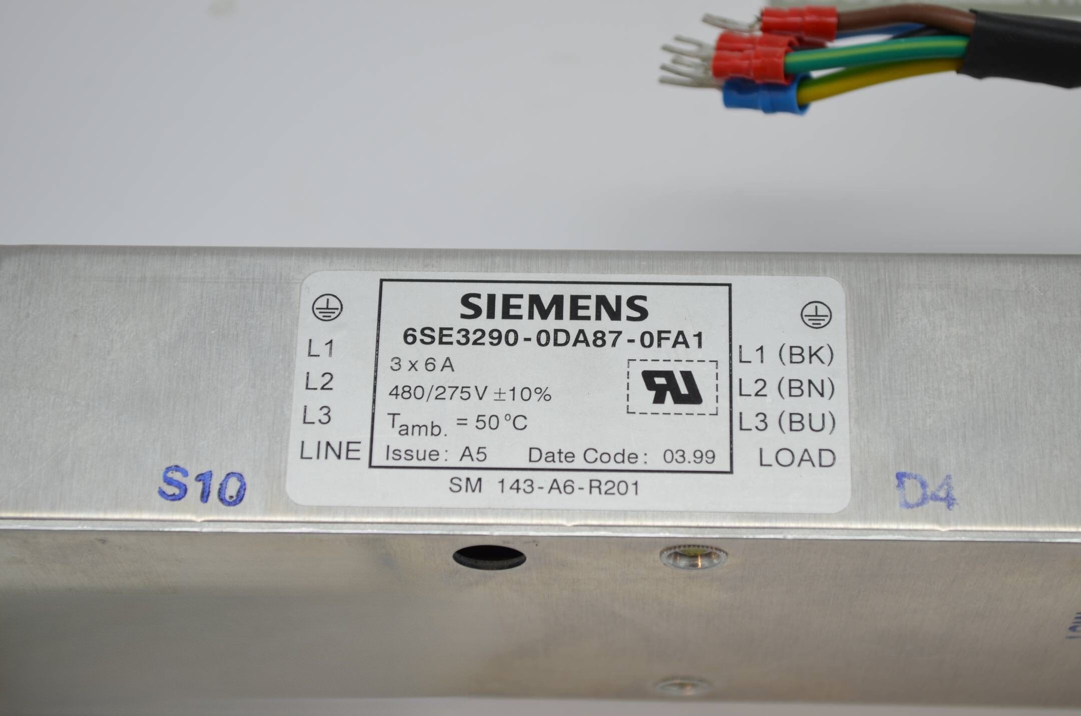Siemens Filter 6SE3290-0DA87-0FA1 ( 6SE3 290-0DA87-0FA1 ) R3B5