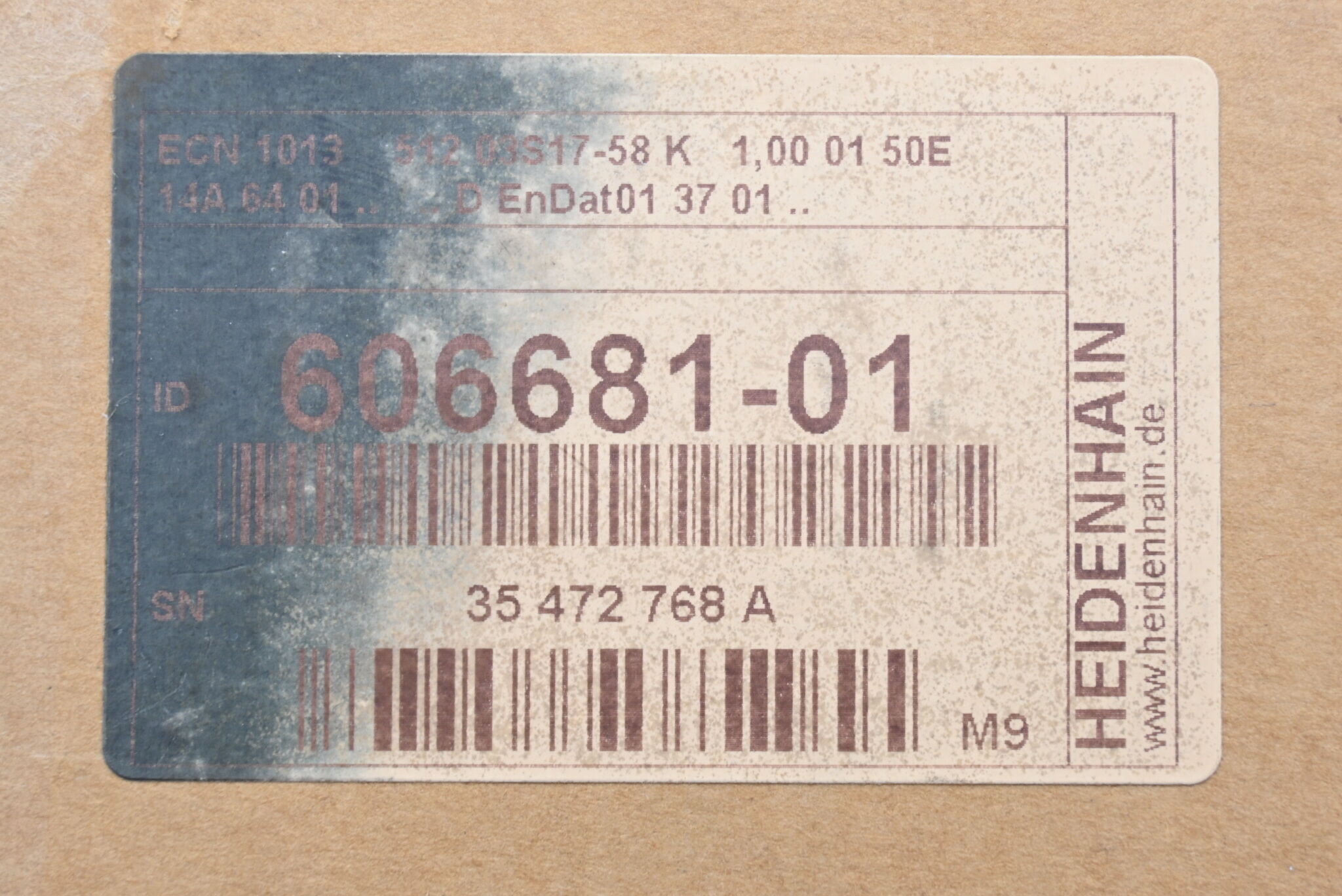 Heidenhain Absoluter Drehgeber mit Eigenlagerung 606681-01 ( ECN 1013 512 )