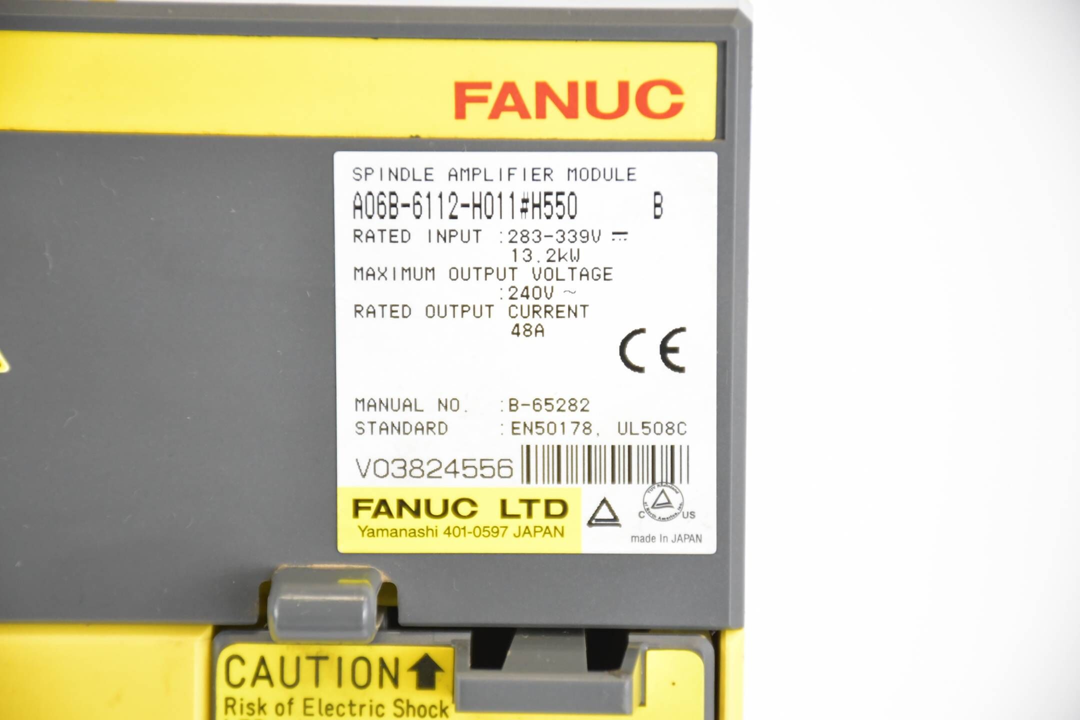 Fanuc LTD. alpha i spindle module MDL SPM-11i A06B-6112-H011#550 Ver B