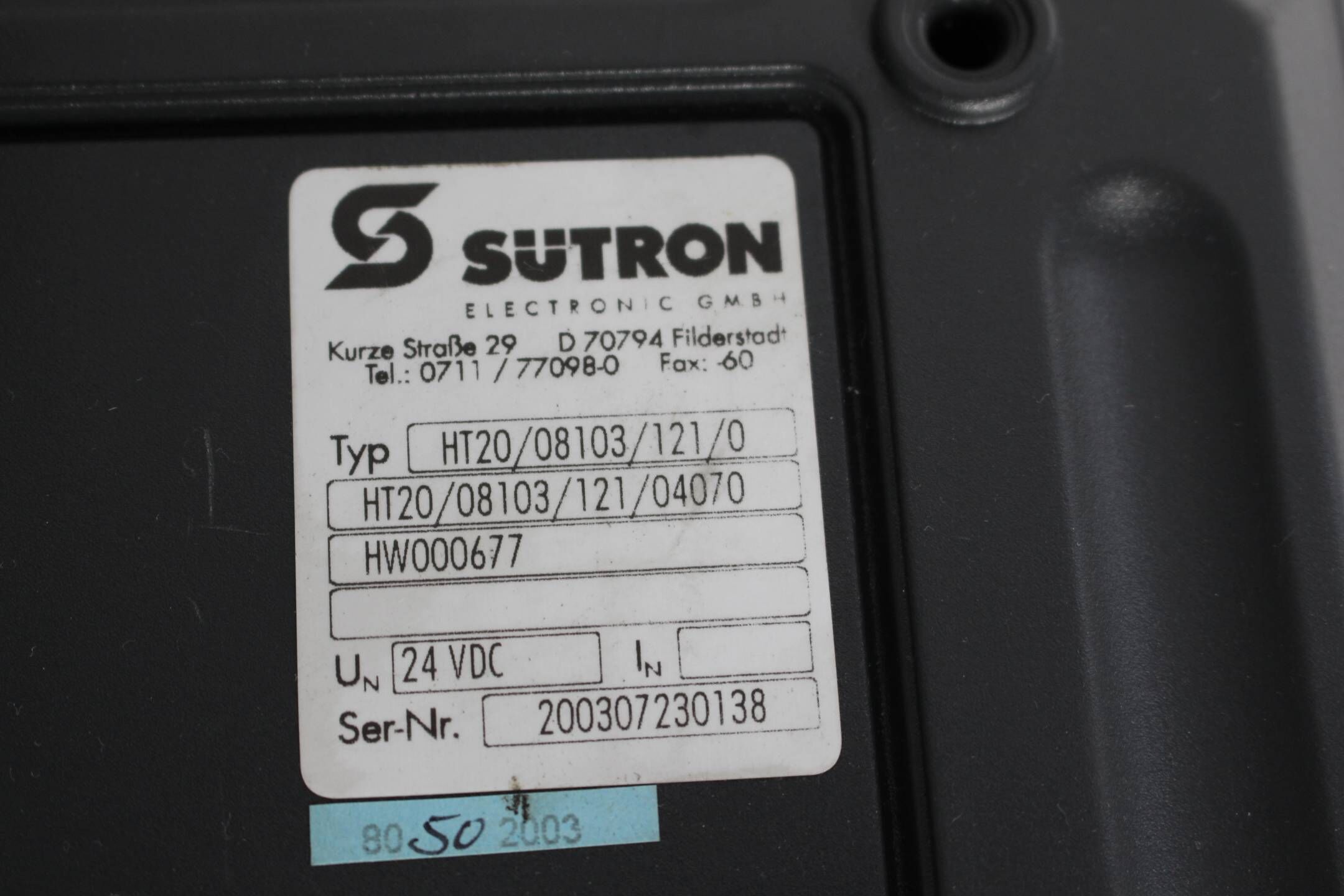 Sütron HT20/08103/121/0 HW000677