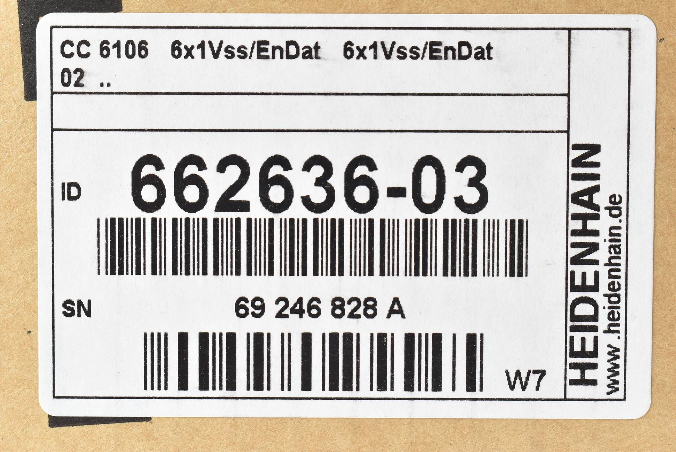 Heidenhain Regeleinheit CC 6106 6x1Vss/EnDat 6x1Vss/EnDat 02 ( 662636-03 ) W7