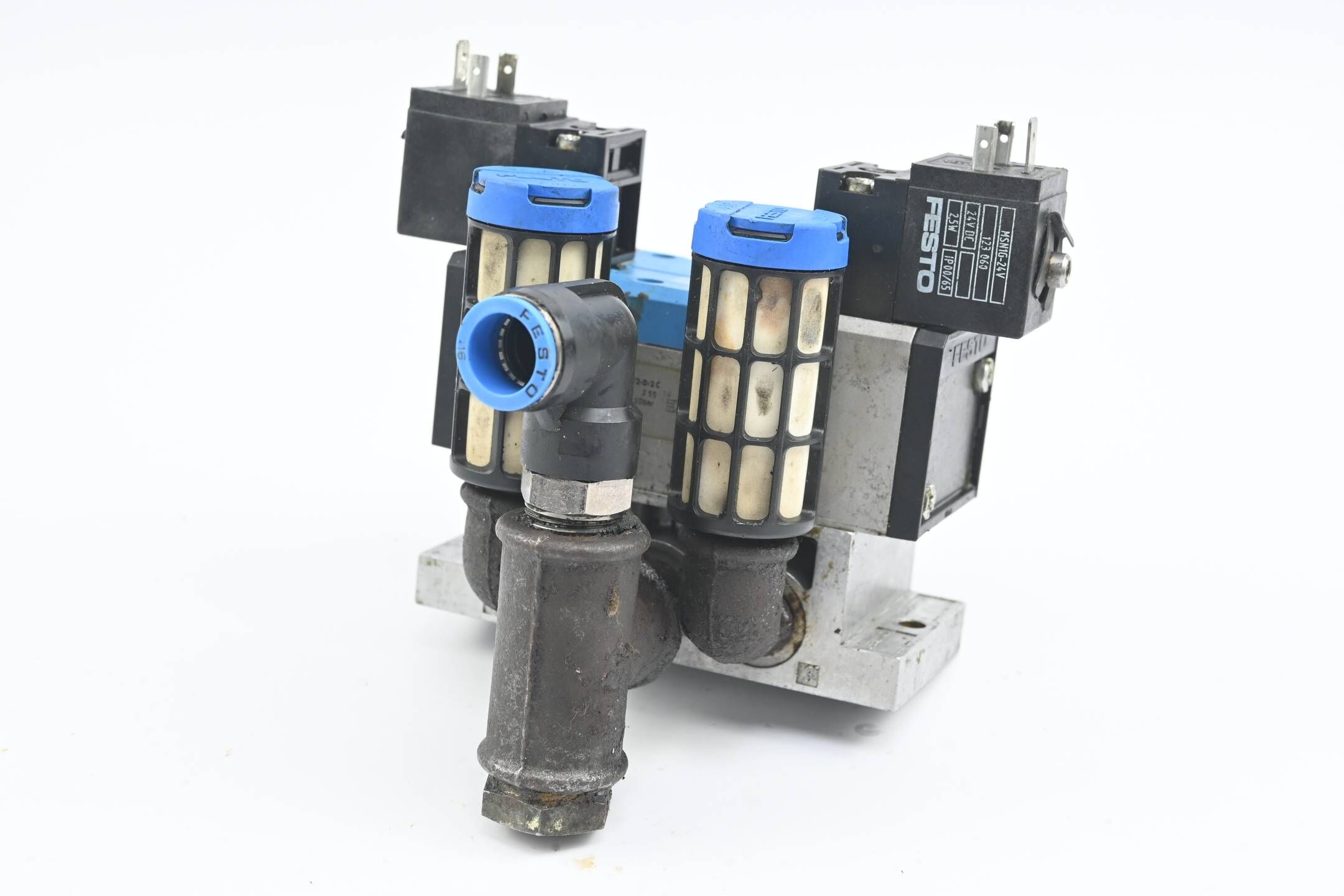 Festo Magnetventil JMN1H-5/2-D-2-C inkl. U-3/8 + MSN1G-24DC-OD