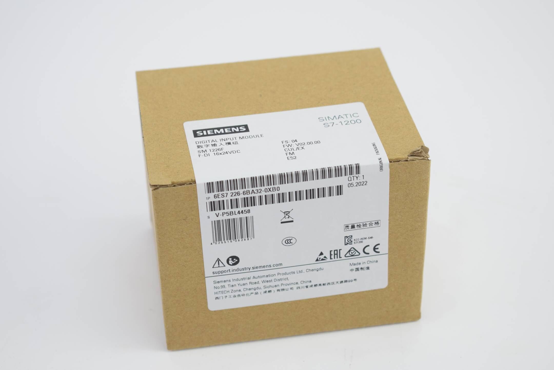 Siemens simatic S7-1200 6ES7226-6BA32-0XB0 ( 6ES7 226-6BA32-0XB0 ) E4