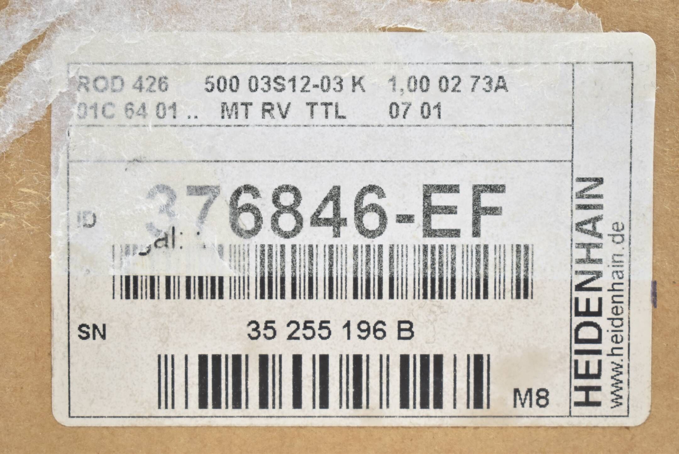 Heidenhain Drehgeber ROD 426 500 03S12-03 ( 376846-EF ) M8