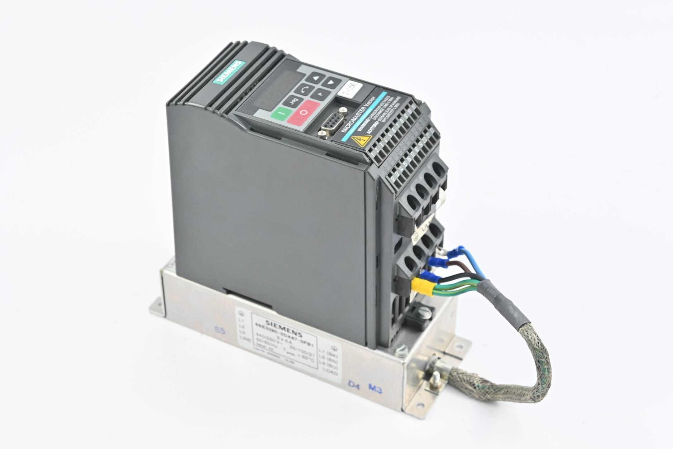 Siemens Micromaster 6SE3211-1DA40 inkl. Unterbau Filter 6SE3290-0DA87-0FB1