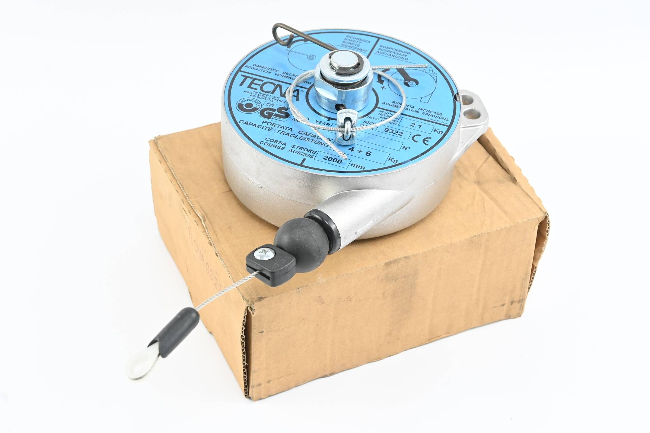 Tecna Federzug 9322 Tragleistung: 4-6kg Seilauszug: 2000mm