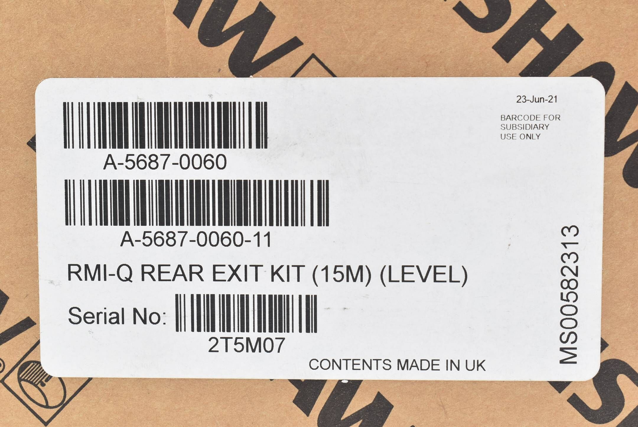 Renishaw RMI-Q Rear Exit Kit Funk-Maschinenschnittstelle A-5687-0060-11