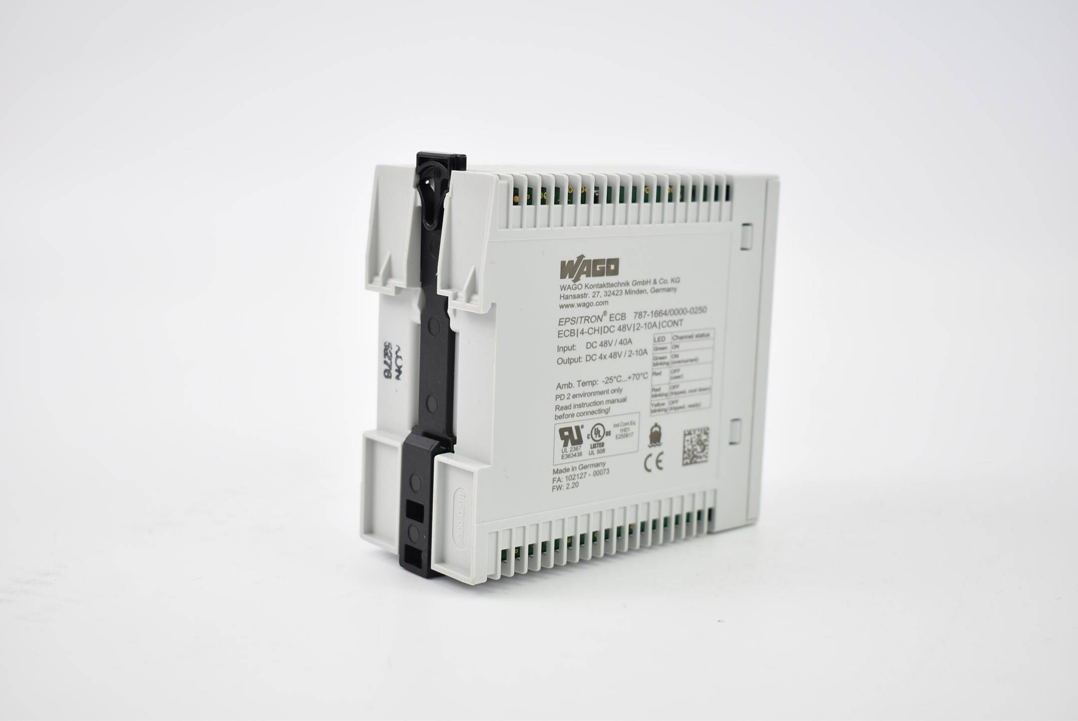 Wago elektronischer Schutzschalter 4-kanalig DC 48 V 787-1664/0000-0250