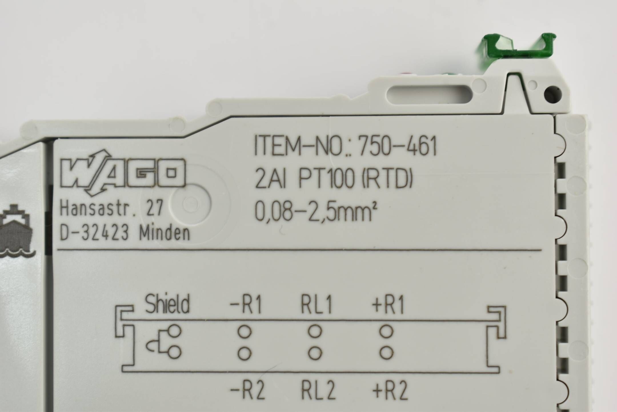 Wago 2-Kanal-Analogeingang für Pt100-/RTD 750-461