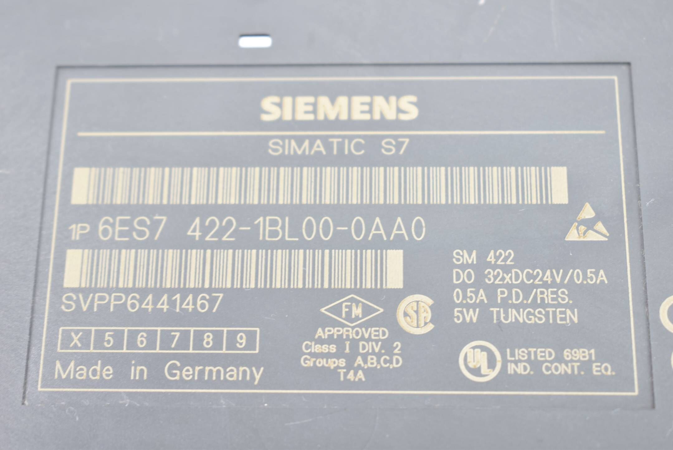 Siemens simatic S7 6ES7 422-1BL00-0AA0 ( 6ES7422-1BL00-0AA0 ) E4