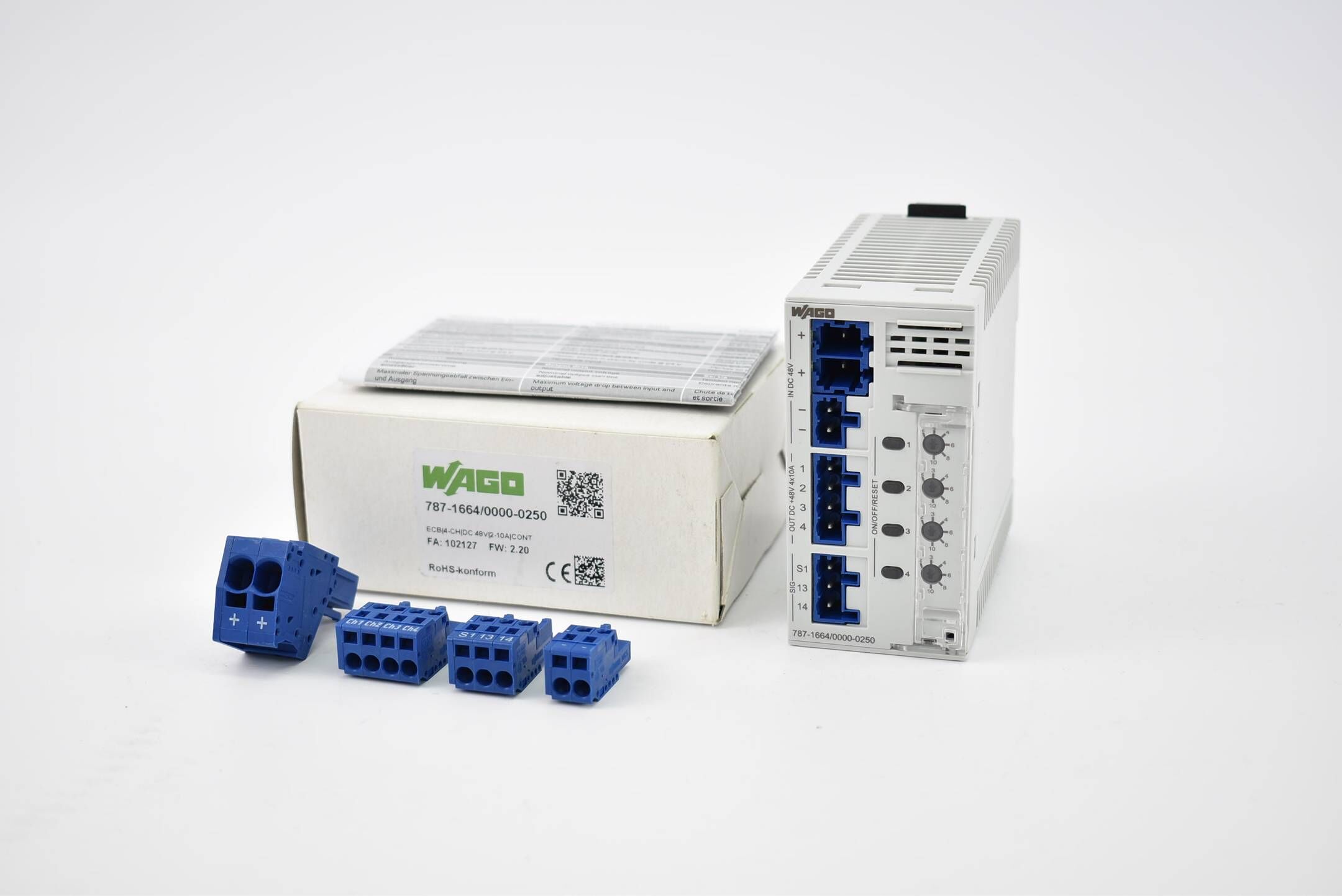 Wago elektronischer Schutzschalter 4-kanalig DC 48 V 787-1664/0000-0250