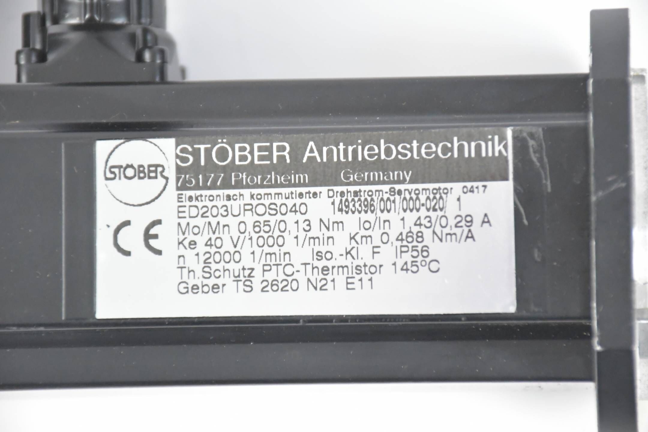 Stöber Servomotor ED203UROS040 ( 1493396/001/000-020 )
