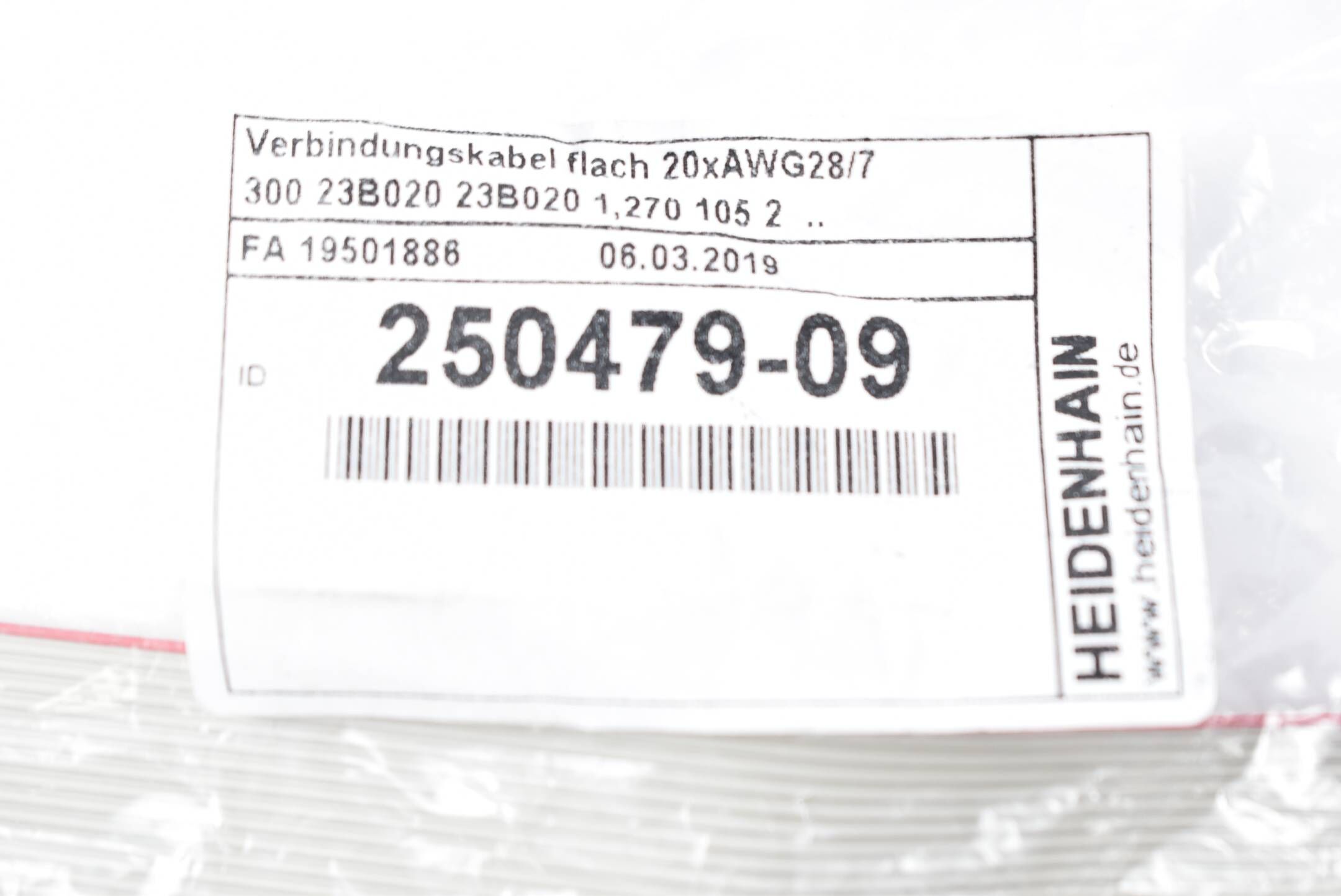 Heidenhain Verbindungskabel Flach 250479-09