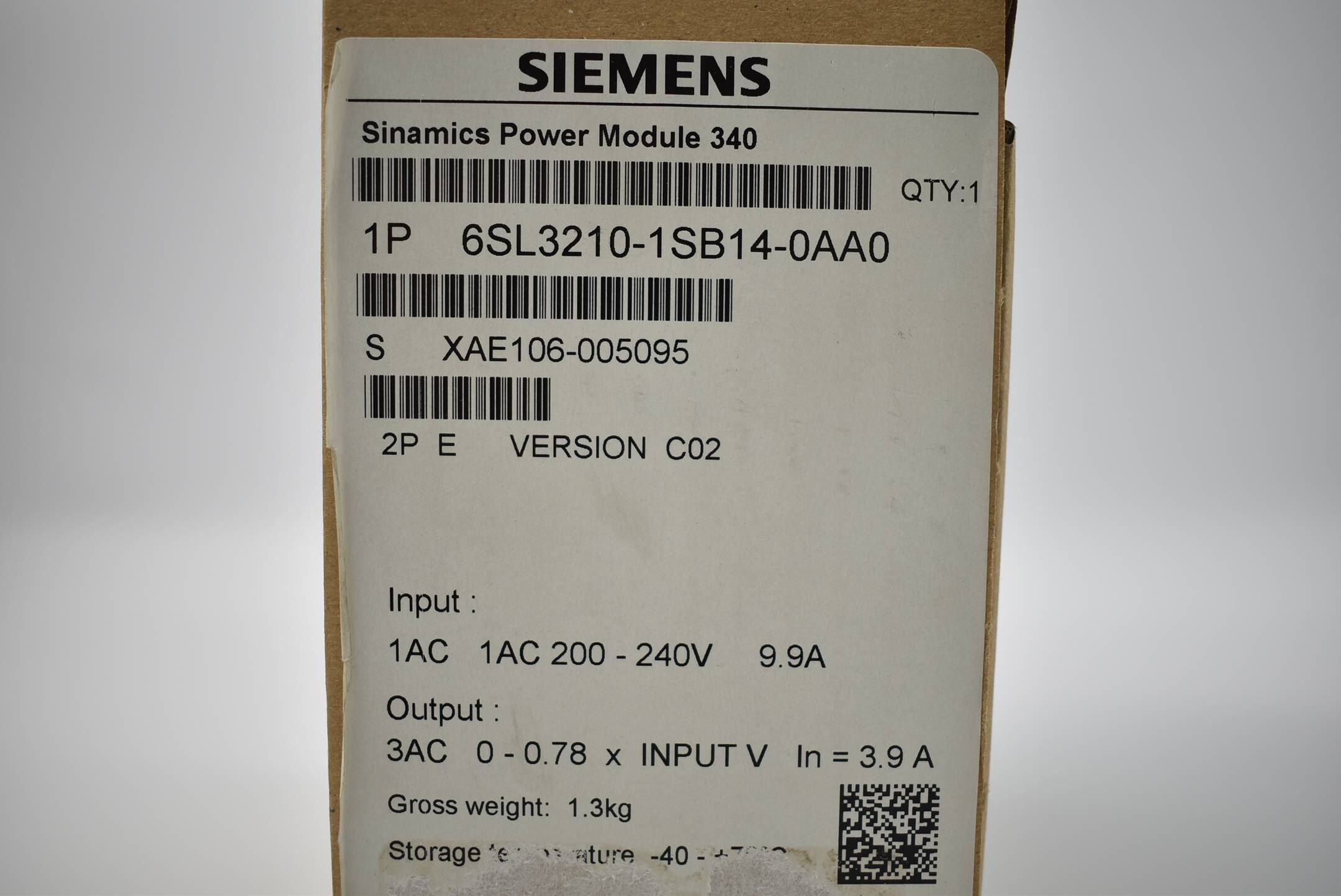 Siemens sinamics S120 Umrichter 6SL3 210-1SB14-0AA0 ( 6SL3210-1SB14-0AA0 )