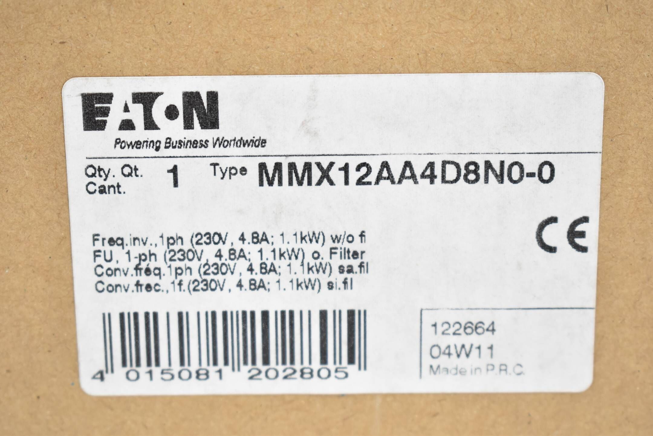 Eaton Moeller Frequenzumrichter MMX12AA4D8N0-0 ( 122664 )