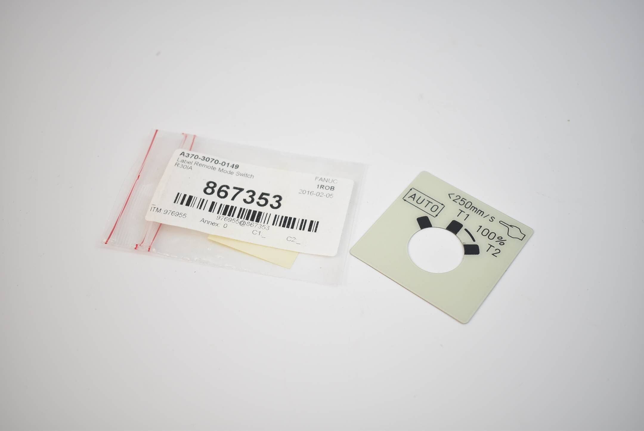 Fanuc Beschriftung für Fernbedieungsmodusschalter A370-3070-0149