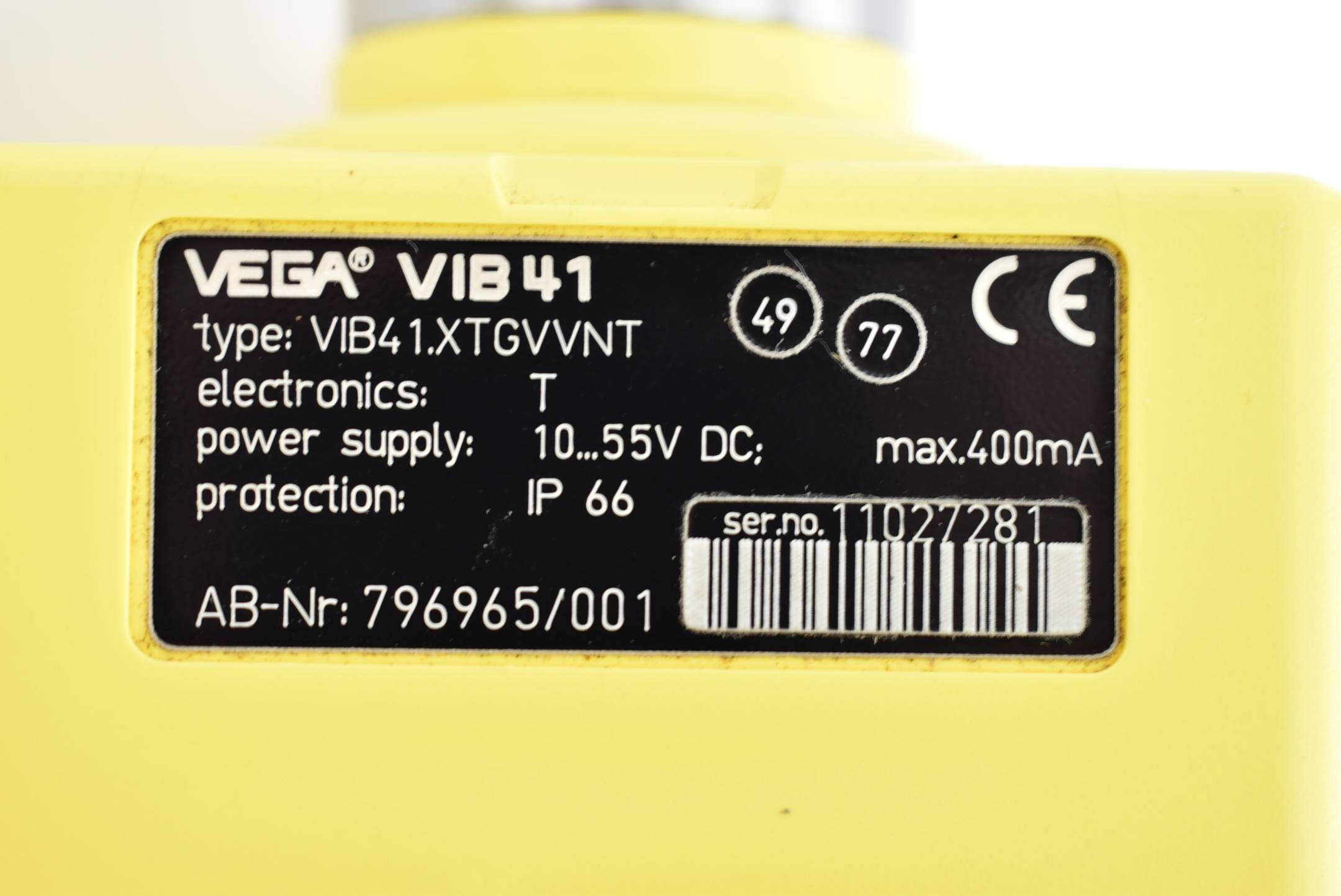 Vega VIB41 Niveauschalter 10-55 VDC 400 mA VIB41.XTGVVNT