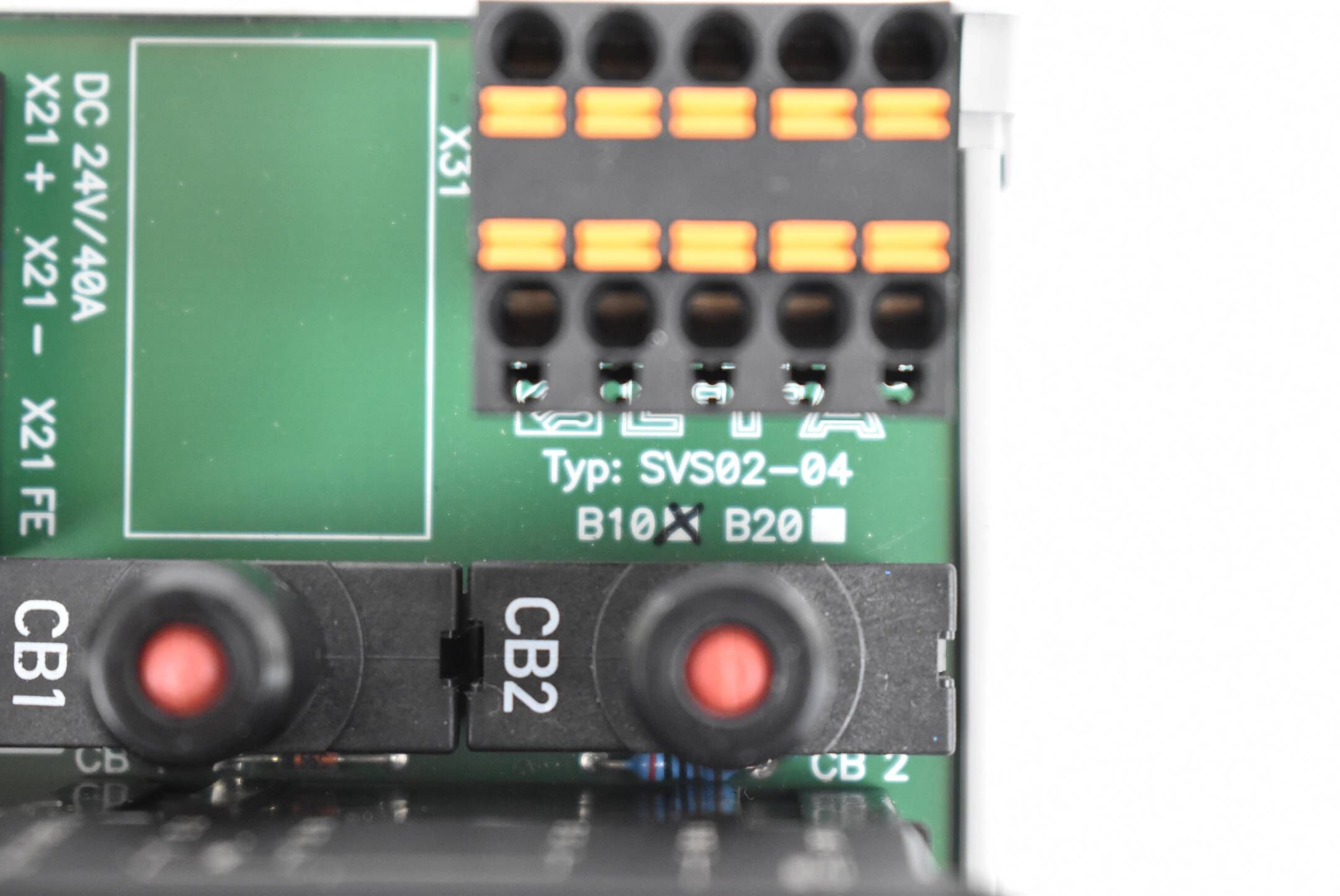 E-T-A ETA Stromverteilungssystem konfiguriert SVS02-04 inkl. ESX10-103-DC24V-3A