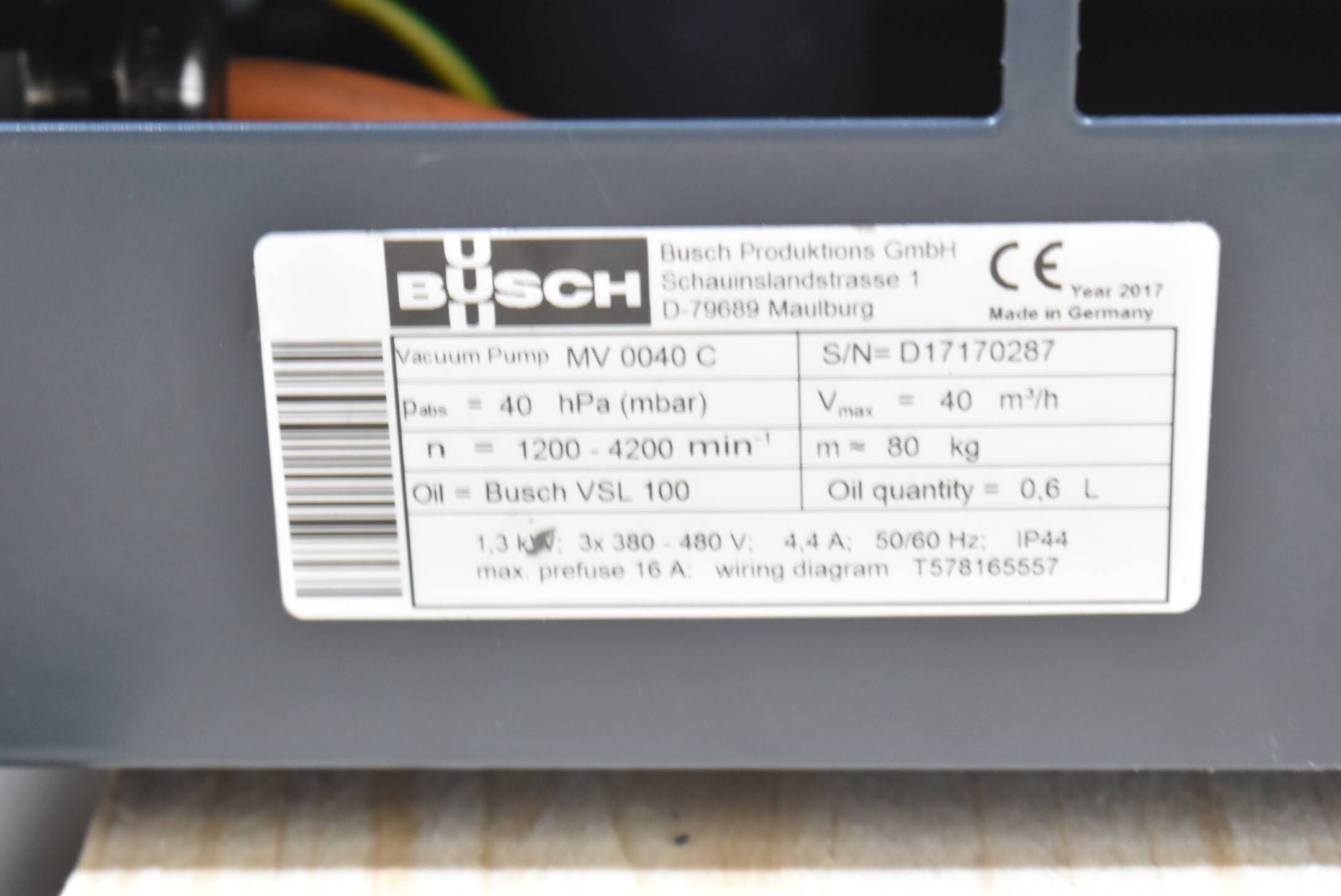 Busch Vakuumpumpe Mink MV 0040 C ( MV0040C )