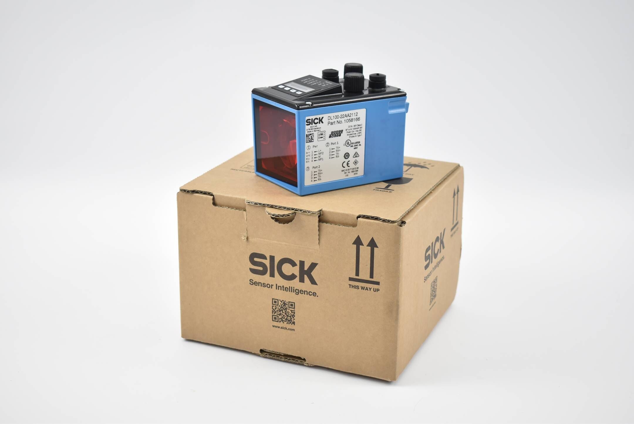 Sick Laser-Distanzsensor DL100-22AA2112 ( 1058166 ) 18-30VDC 100mA 6W