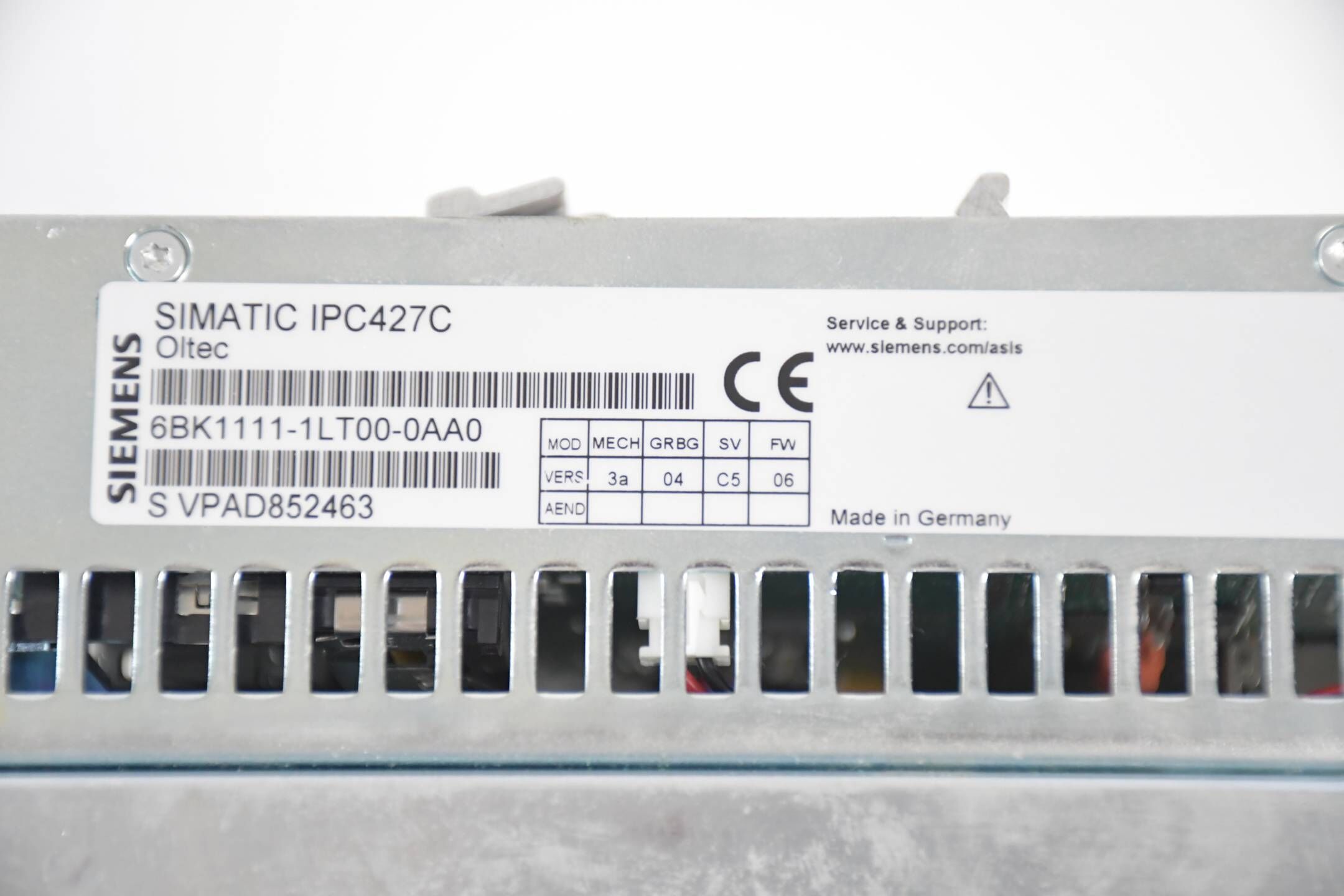 Siemens Simatic IPC427C Microbox PC 6BK1111-1LT00-0AA0 / 6BK1 111-1LT00-0AA0 E6