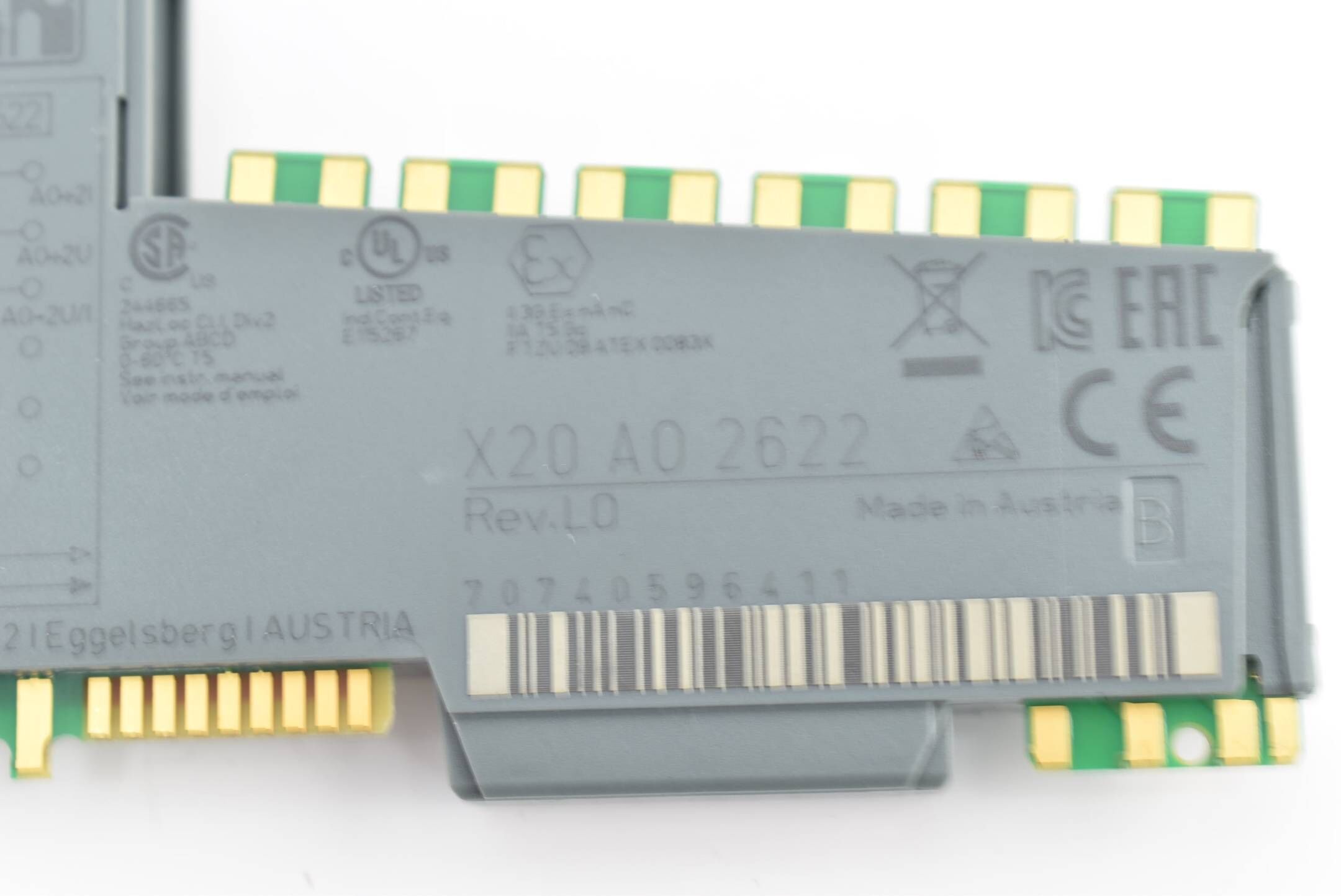 B&R analoges Ausgangsmodul X20 AO 2622 ( X20AO2622 ) X20 A0 2622 Rev. L0