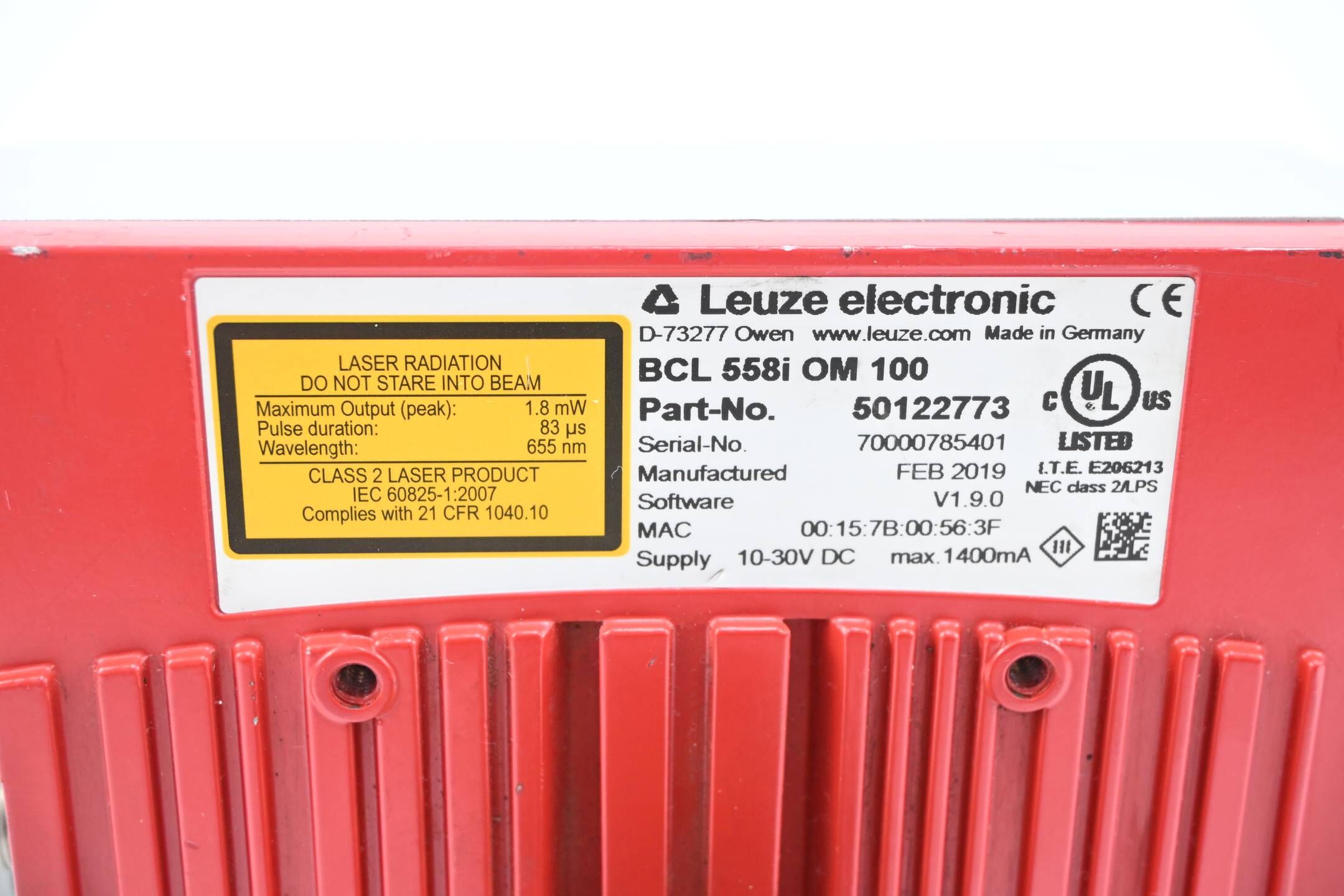 Leuze Electronic Barcodescanner BCL 558i OM 100 ( 50122773 )
