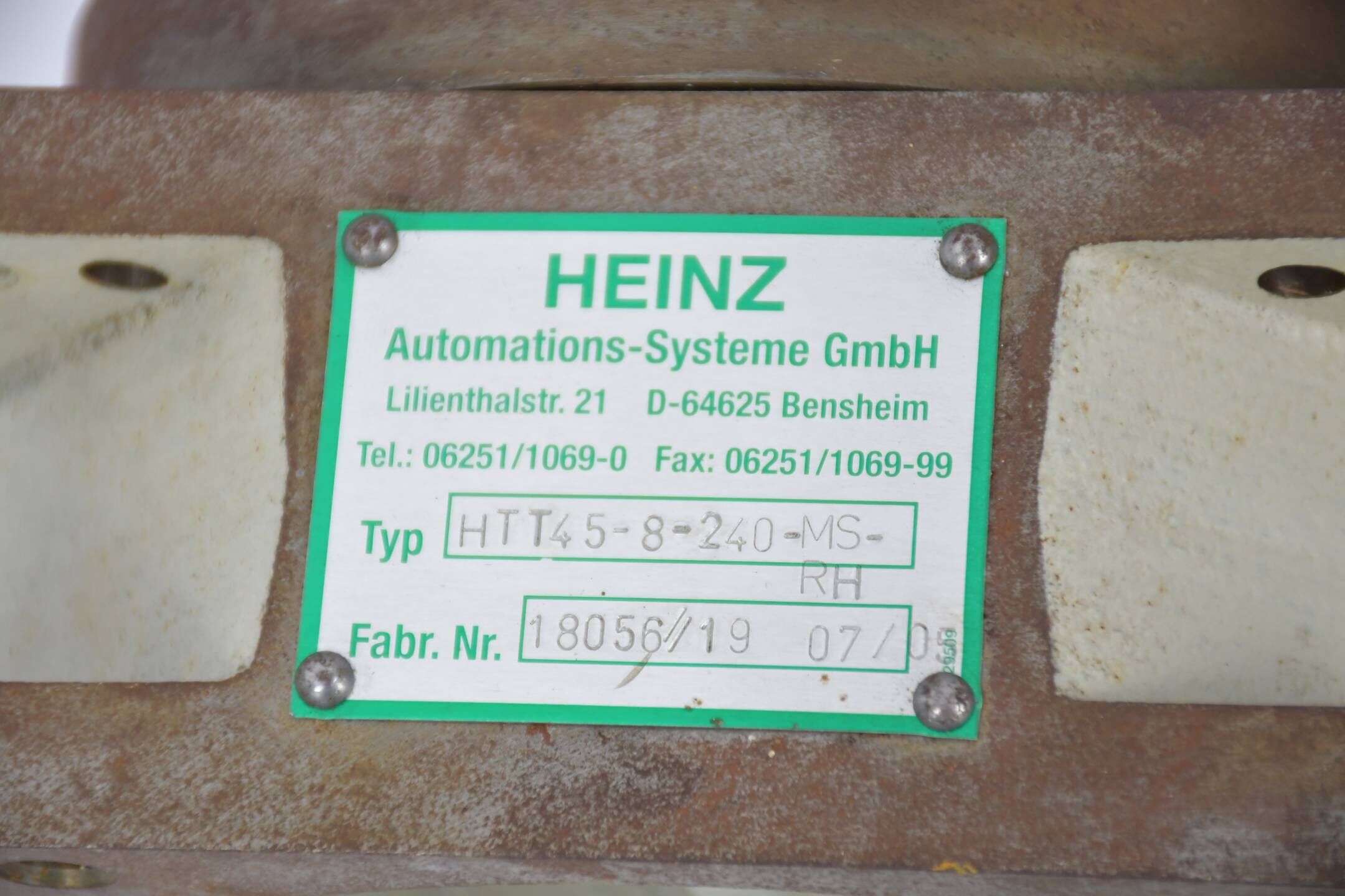 Ruhrgetriebe 3-Phasen Motor EFB1/4DF63A-4 Inkl Heinz Getriebe HTT45-8-240-MS-RH