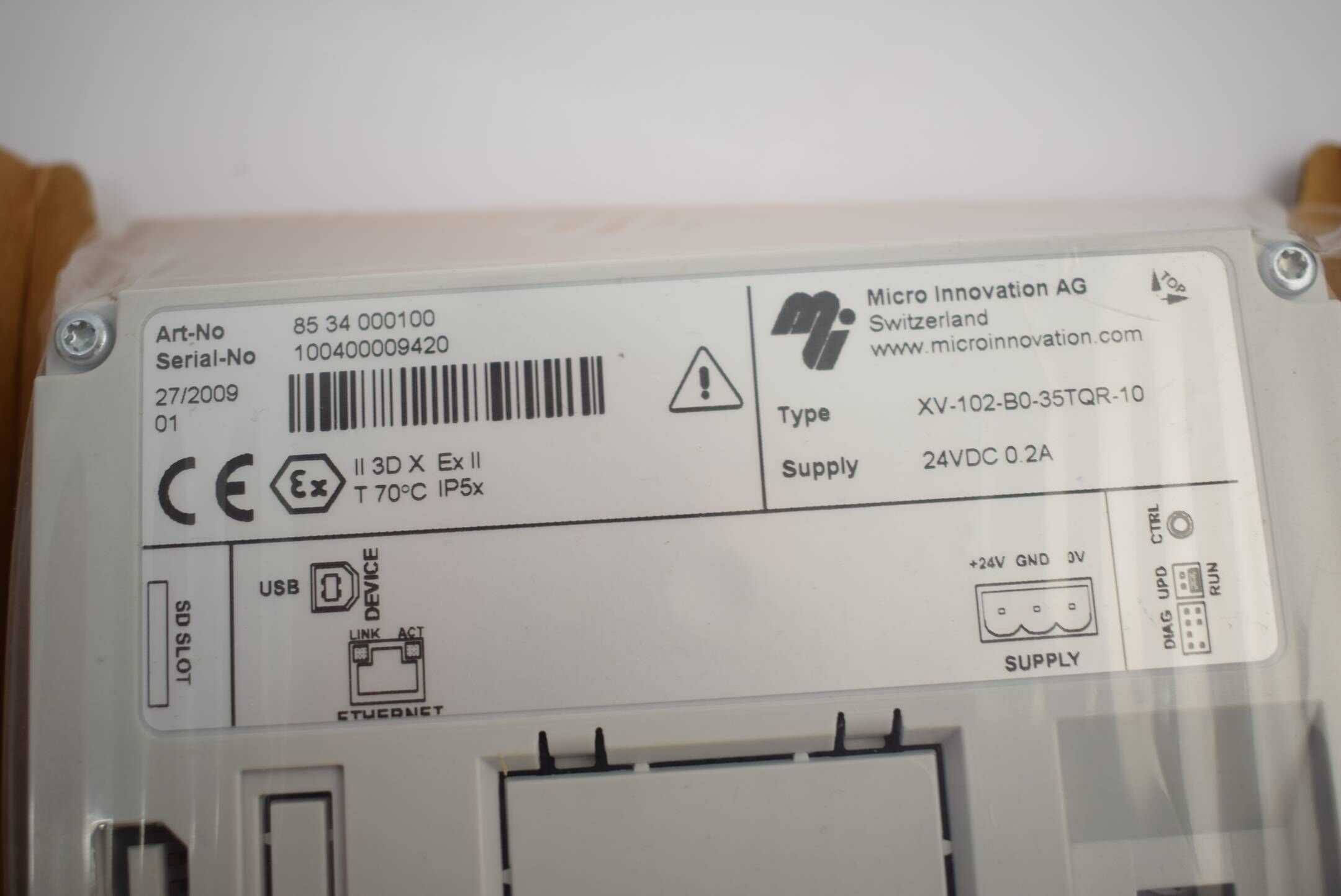 Micro Innovation Touch Panel XV-102-B0-35TQR-10