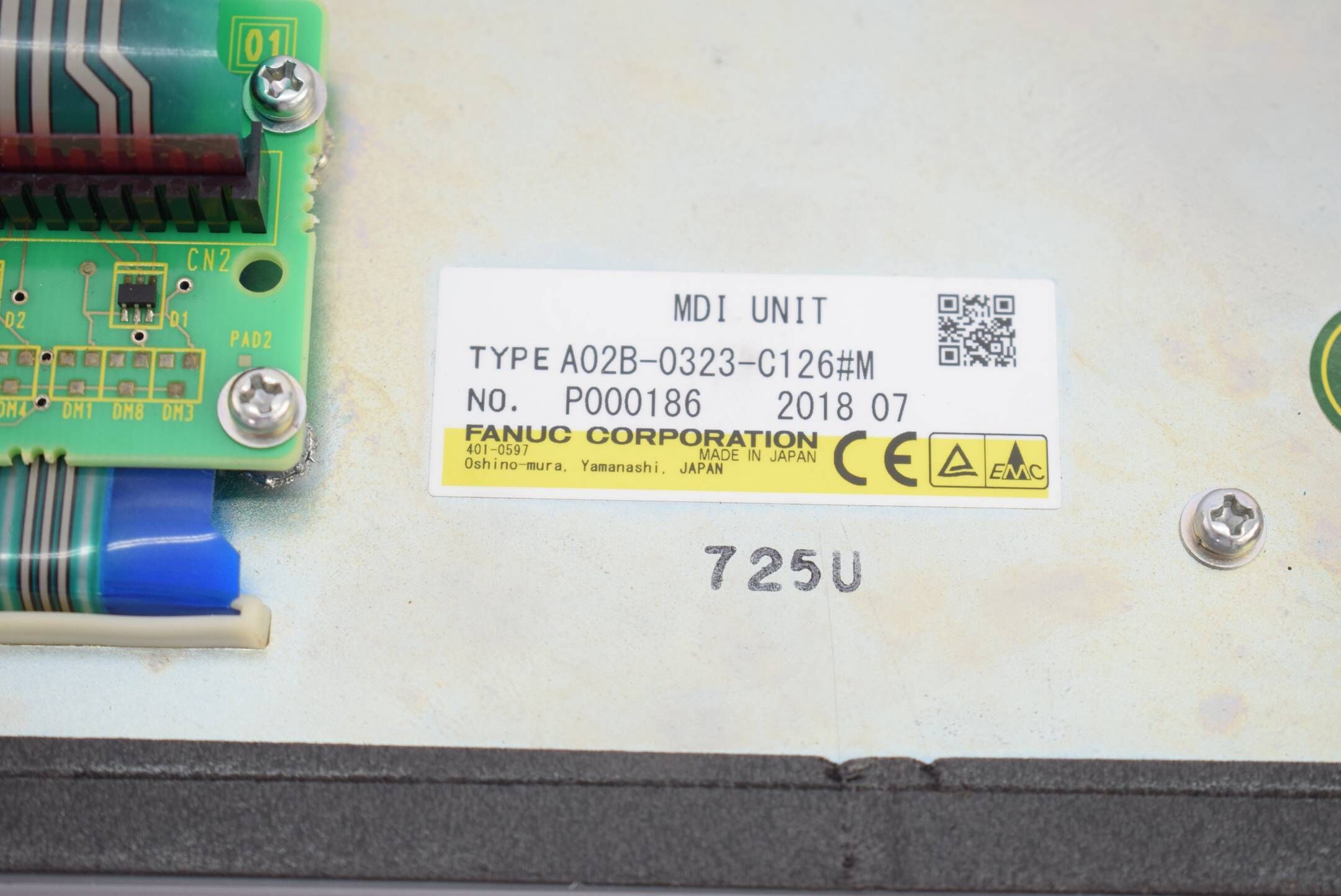 FANUC Keyboard A02B-0323-C126#M MDI UNIT