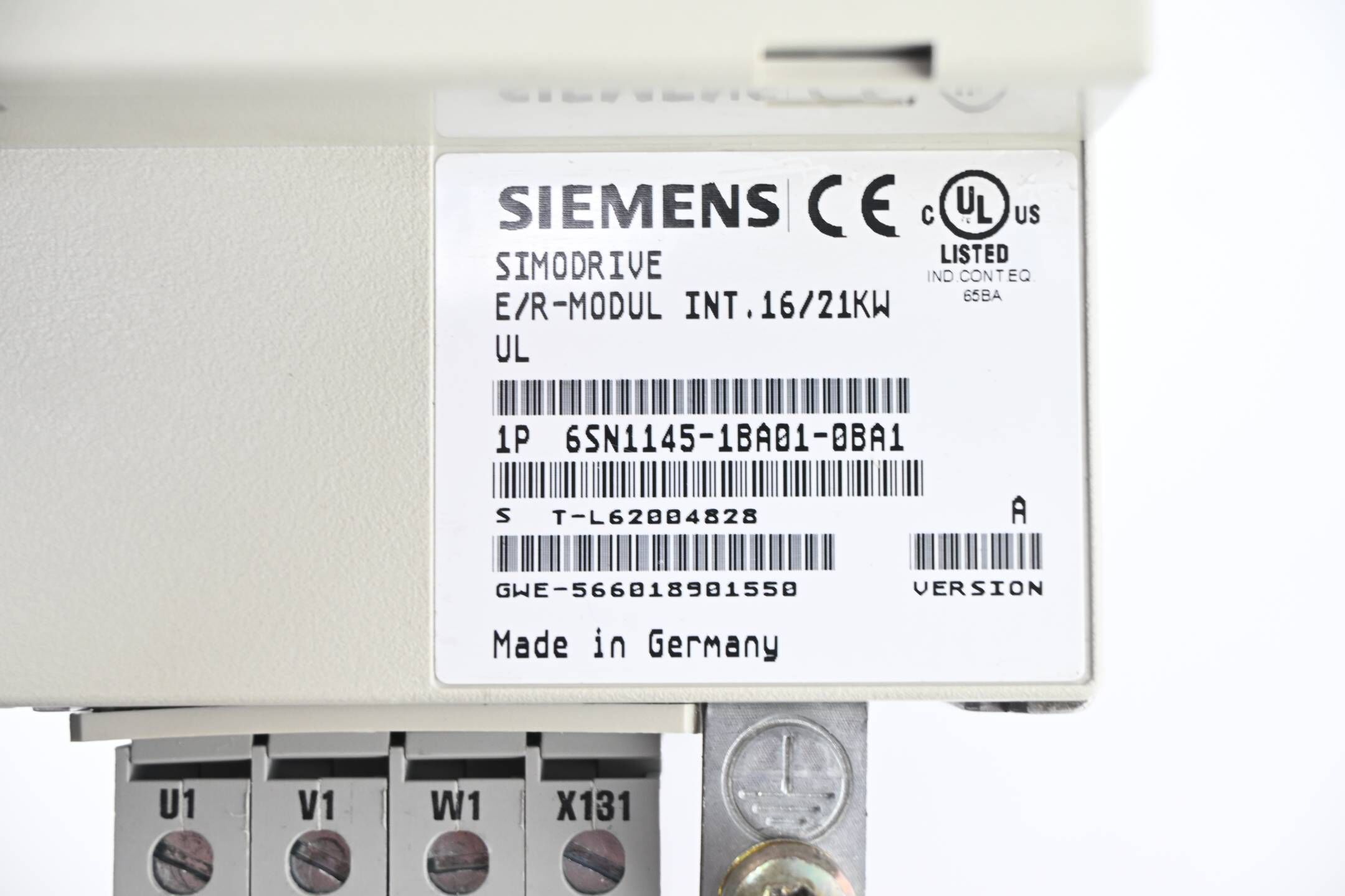 GENERALÜBERHOLT Siemens E/R-Modul 6SN1145-1BA01-0BA1 ( 6SN1 145-1BA01-0BA1 ) A