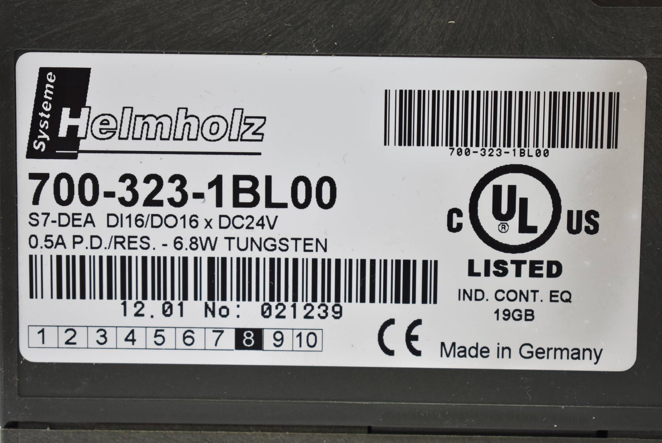 Helmholz Digital Input/Output Modul 700-323-1BL00