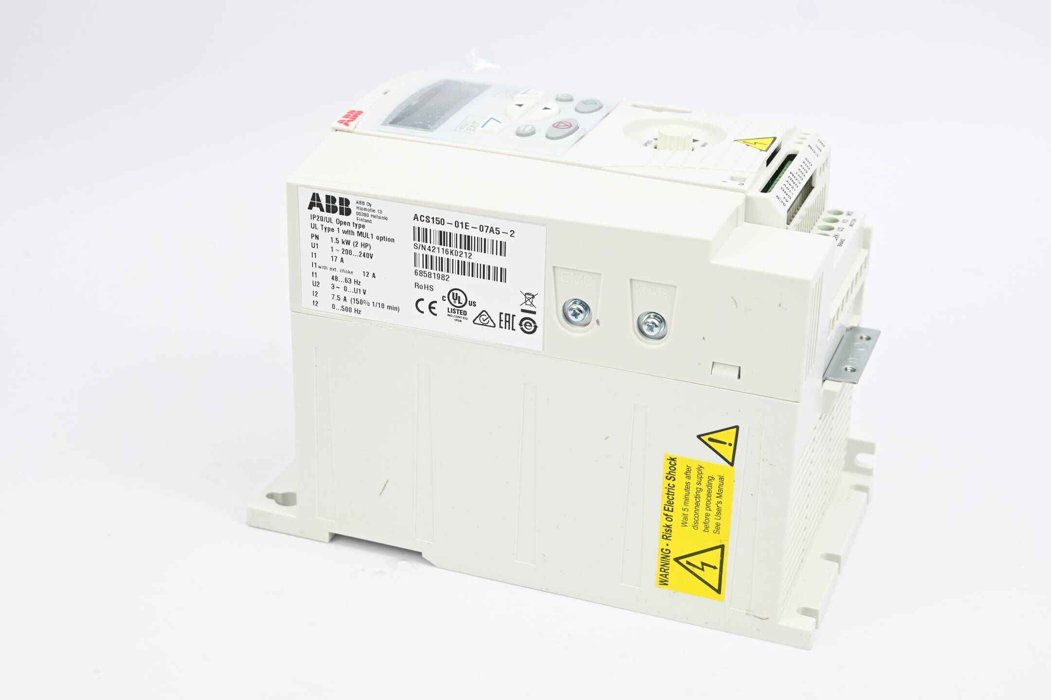 ABB Frequenzumrichter ACS150-01E-07A5-2 ( 68581982 )