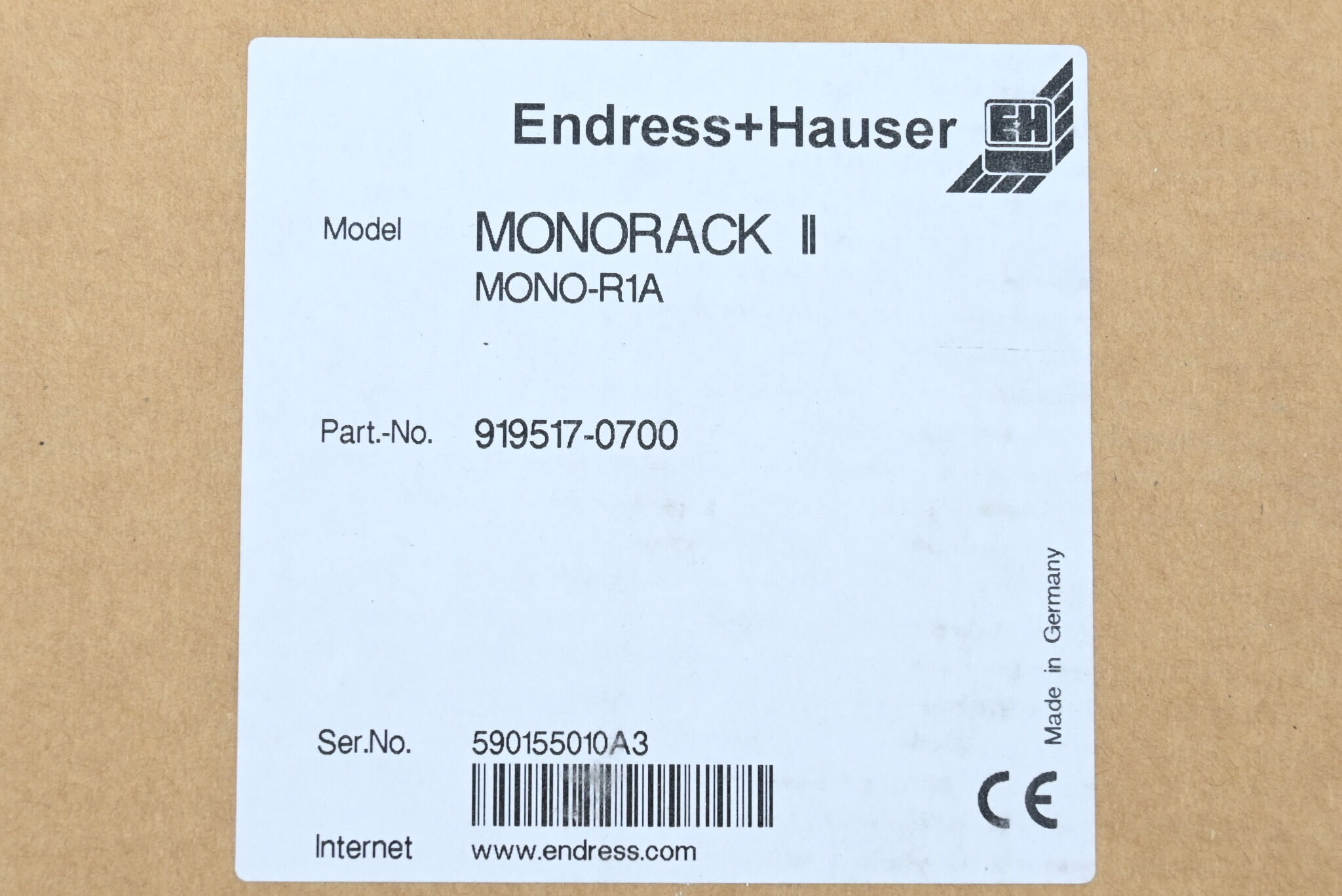Endress+Hauser Monorack II Mono-R1A 919517-0700
