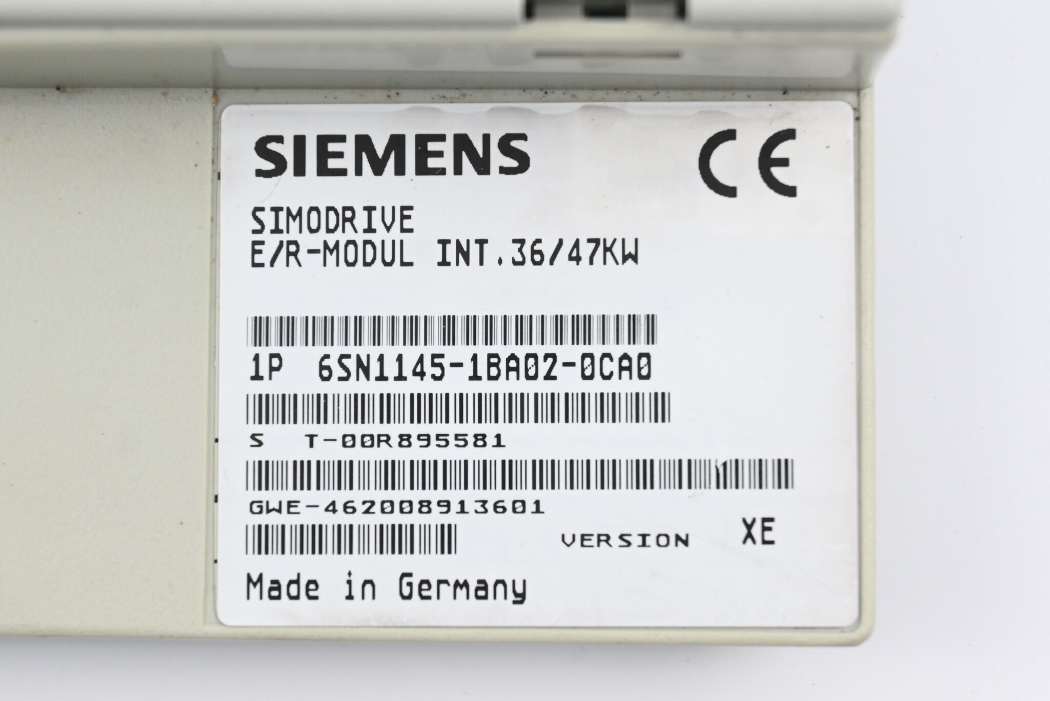 Siemens Frontcover für Simodrive 611 6SN1145-1BA02-0CA0