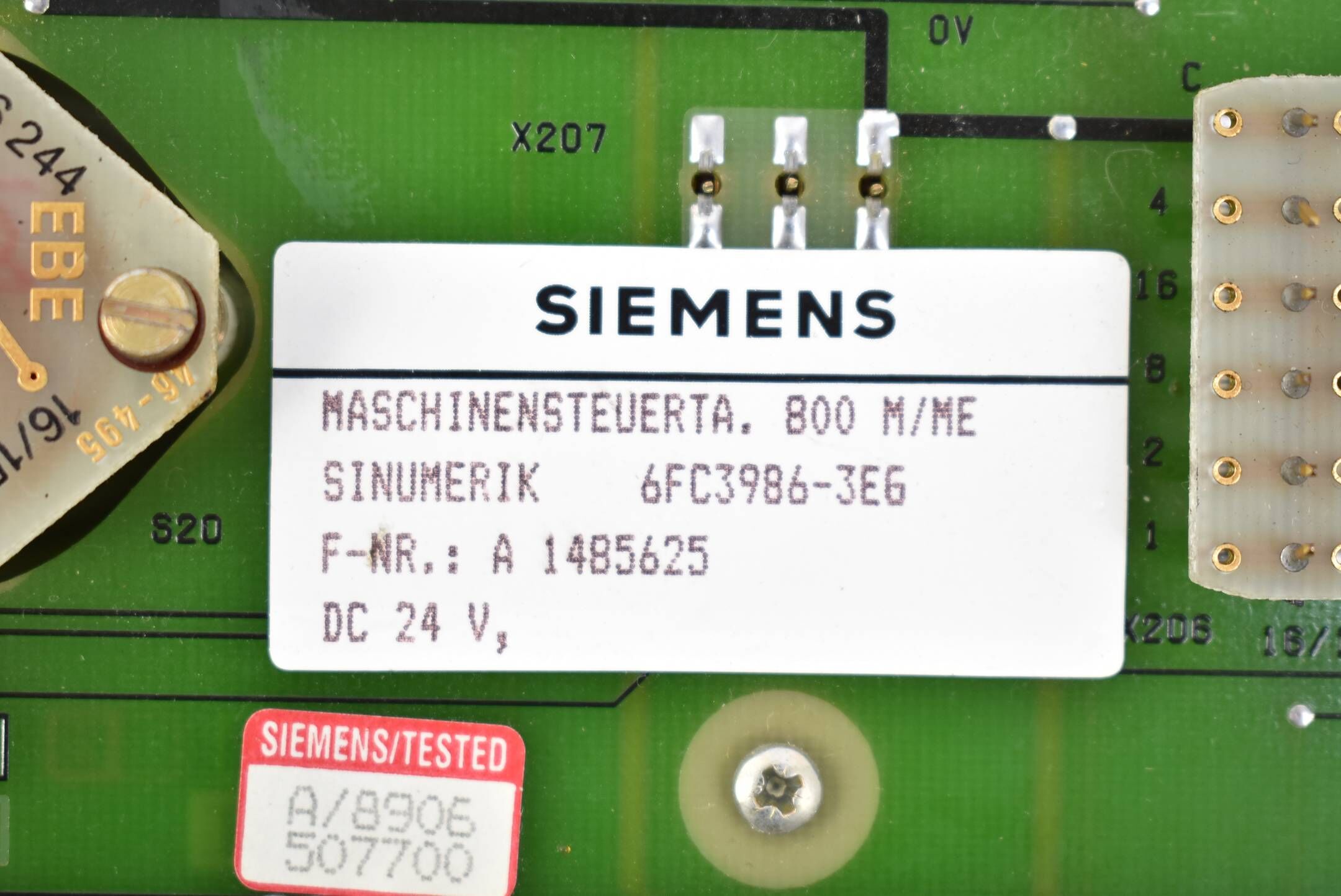 Siemens Maschinensteuertafel 800 M/ME 6FC3986-3EG ( 6FC3 986-3EG )