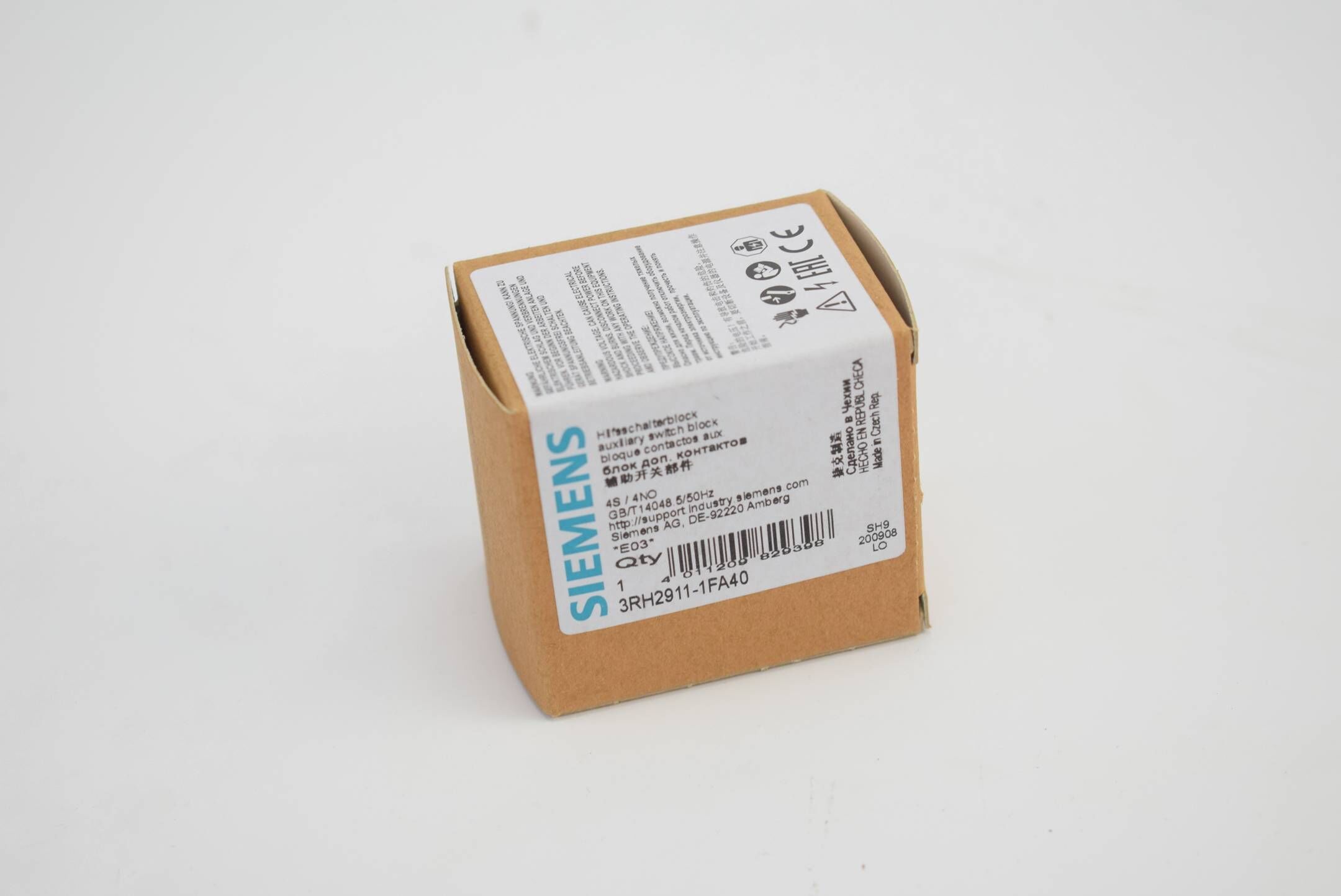 Siemens auxiliary switch 3RH2911-1FA40 ( 3RH2 911-1FA40 ) E3