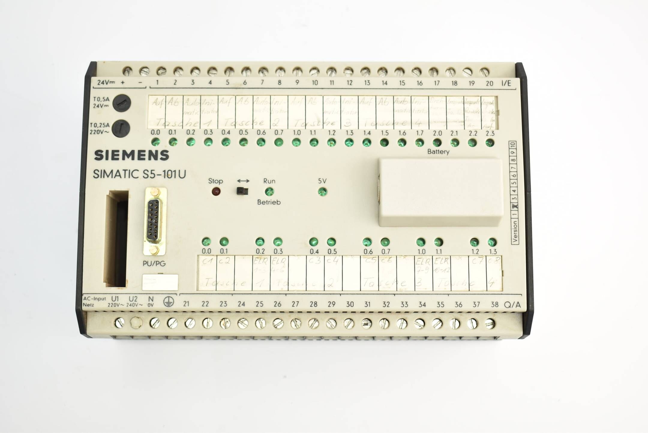 Siemens simatic S5-101U Zentralgerät 6ES5 101-8UA11 ( 6ES5101-8UA11 )