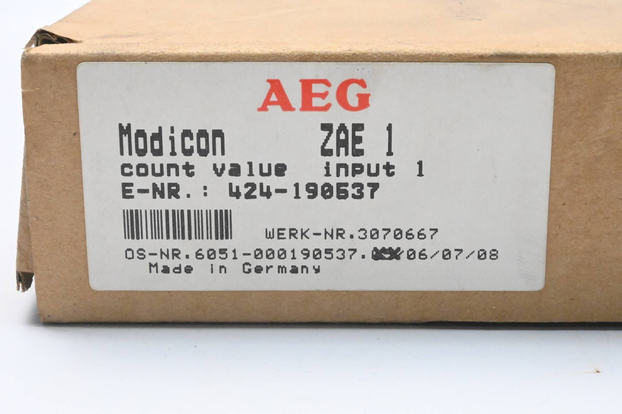 GENERALÜBERHOLT AEG Modicon Board ZAE 1 ( 6051-042.190537 )