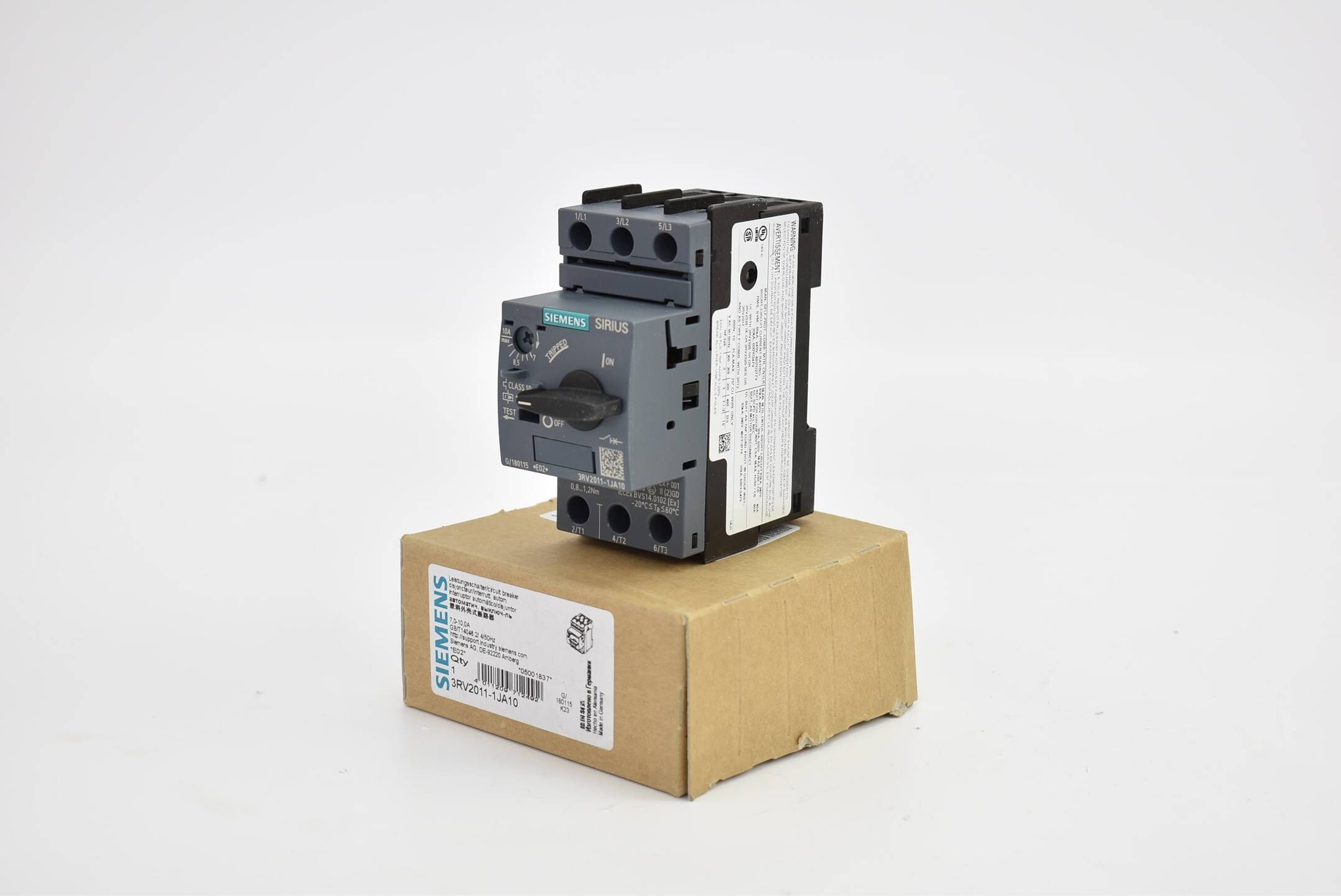 Siemens Sirius Leistungsschalter Baugr. S00 3RV2011-1JA10 ( 3RV2 011-1JA10 ) E2
