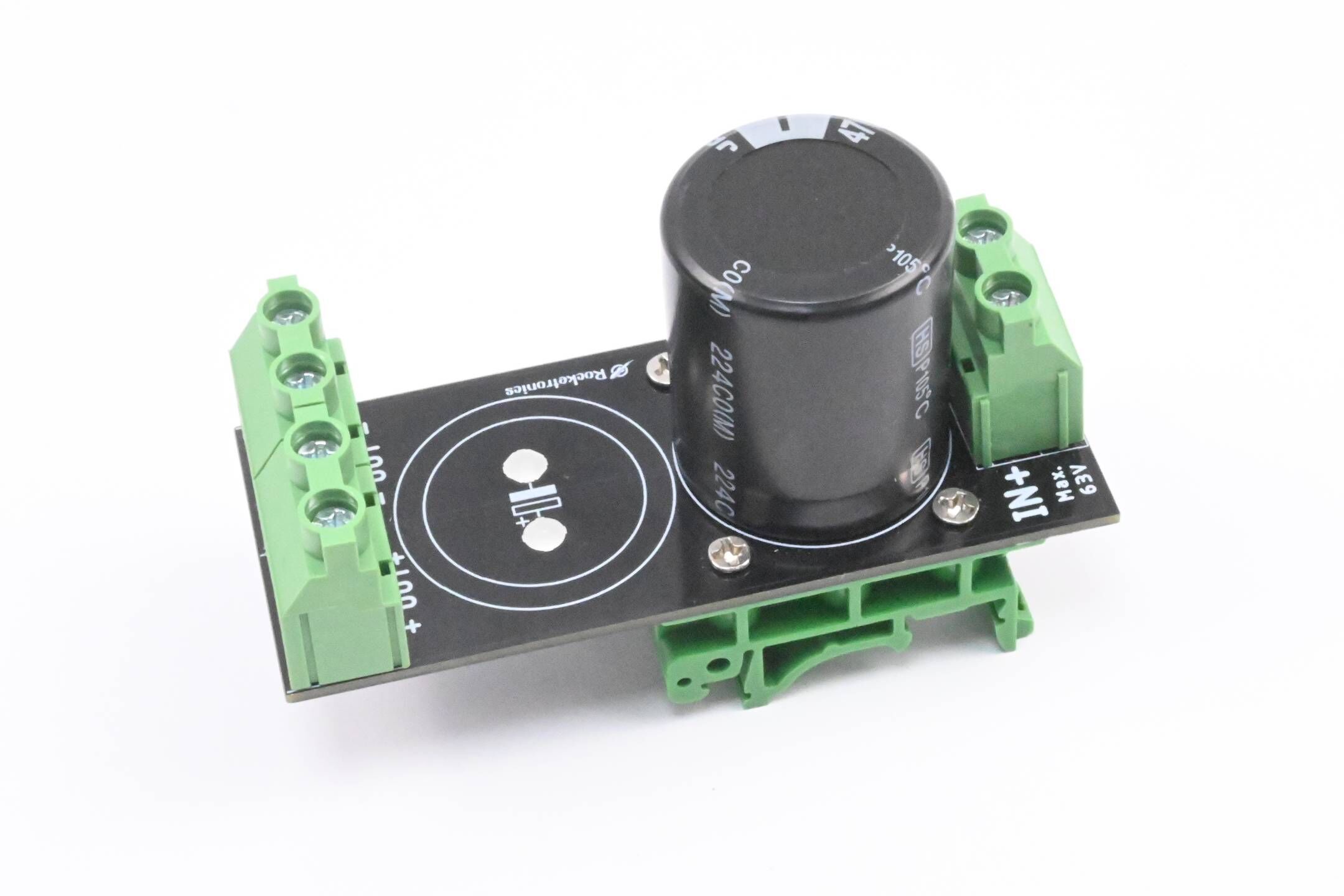 Rocketronics Ladekondensator 4700uF / 63V für Hutschiene