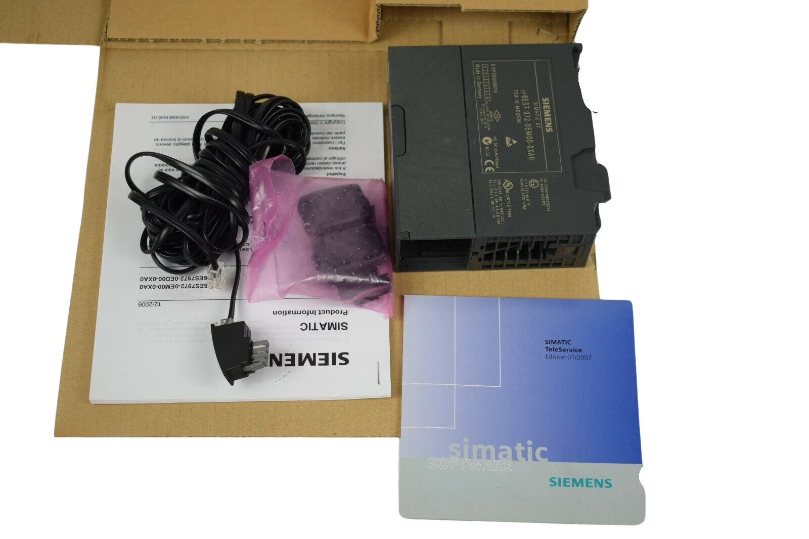 Siemens simatic S7 6ES7 972-0EM00-0XA0 ( 6ES7972-0EM00-0XA0 ) E1 inkl. Software
