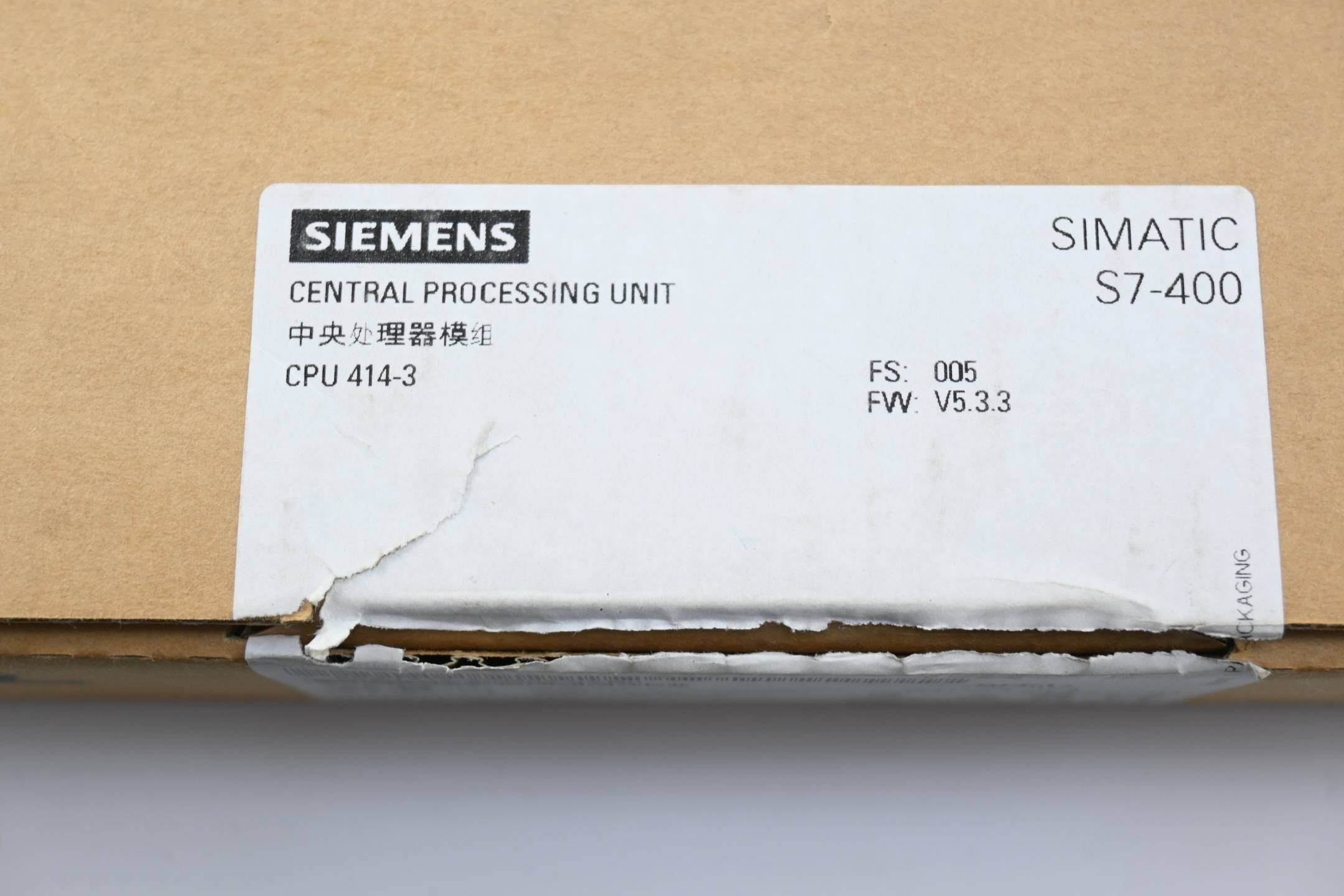 Siemens Simatic S7-400 CPU 414-3 6ES7414-3XM05-0AB0 ( 6ES7 414-3XM05-0AB0 ) E.05