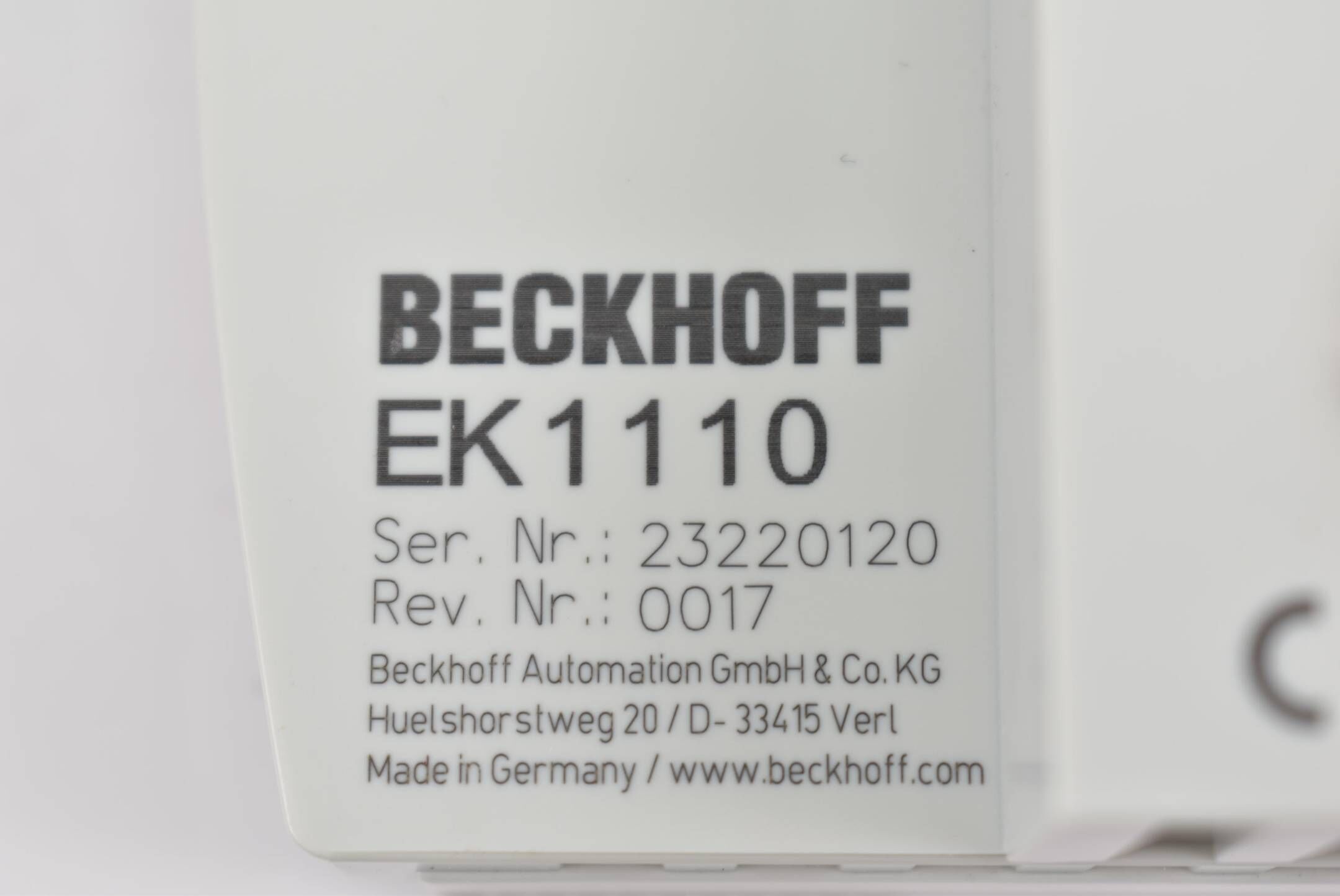 Beckhoff EtherCAT-Verlängerung EK1110 ( EK 1110 )