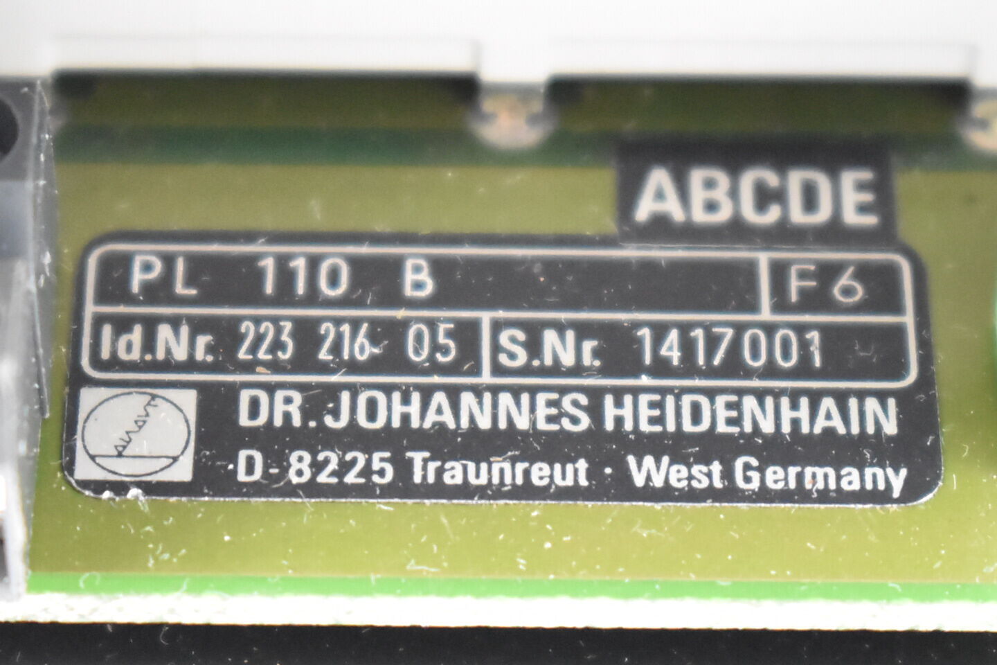 Heidenhain Leistungsplatine PL 110 B ( 223216-05 ) F6