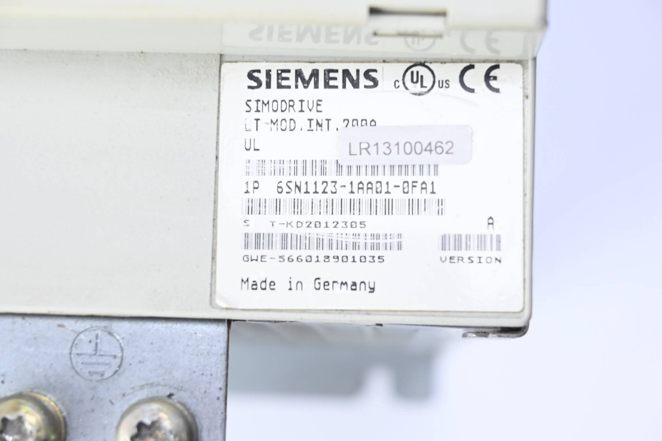 Siemens Simodrive LT-Modul 6SN1123-1AA01-0FA1 ( 6SN1 123-1AA01-0FA1 ) Ver. A