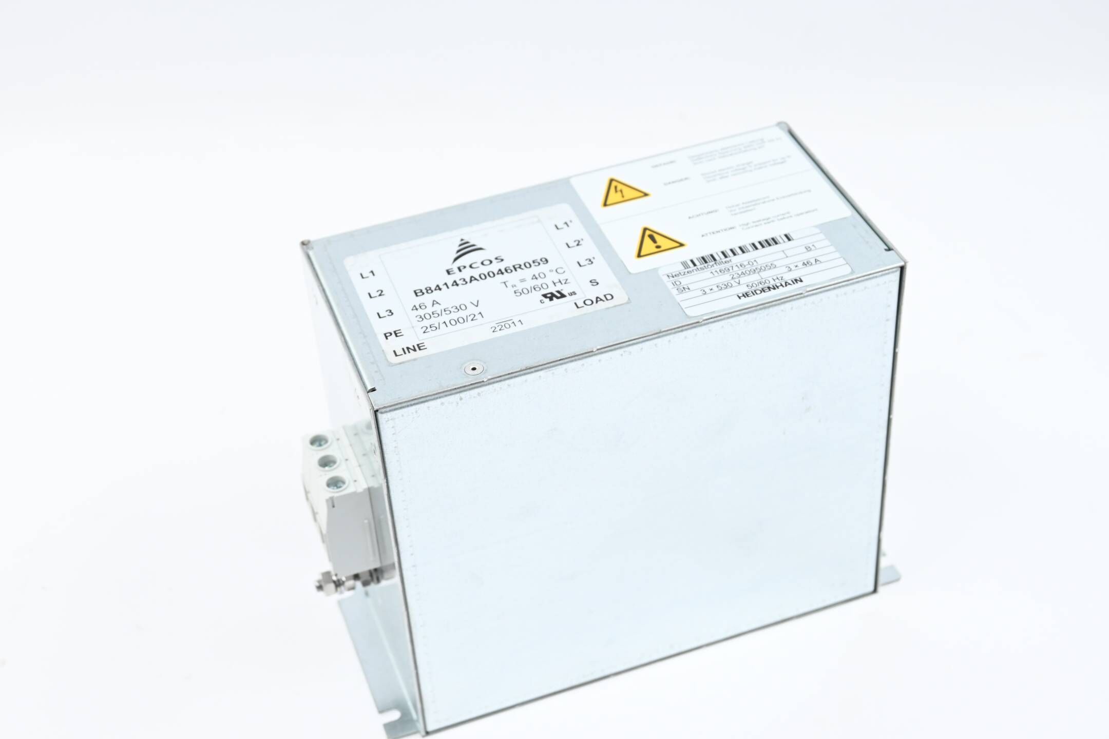 Heidenhain Netzentstörfilter EPCOS 3x480V 1169716-01 ( 116 9716-01 ) Ver. B1
